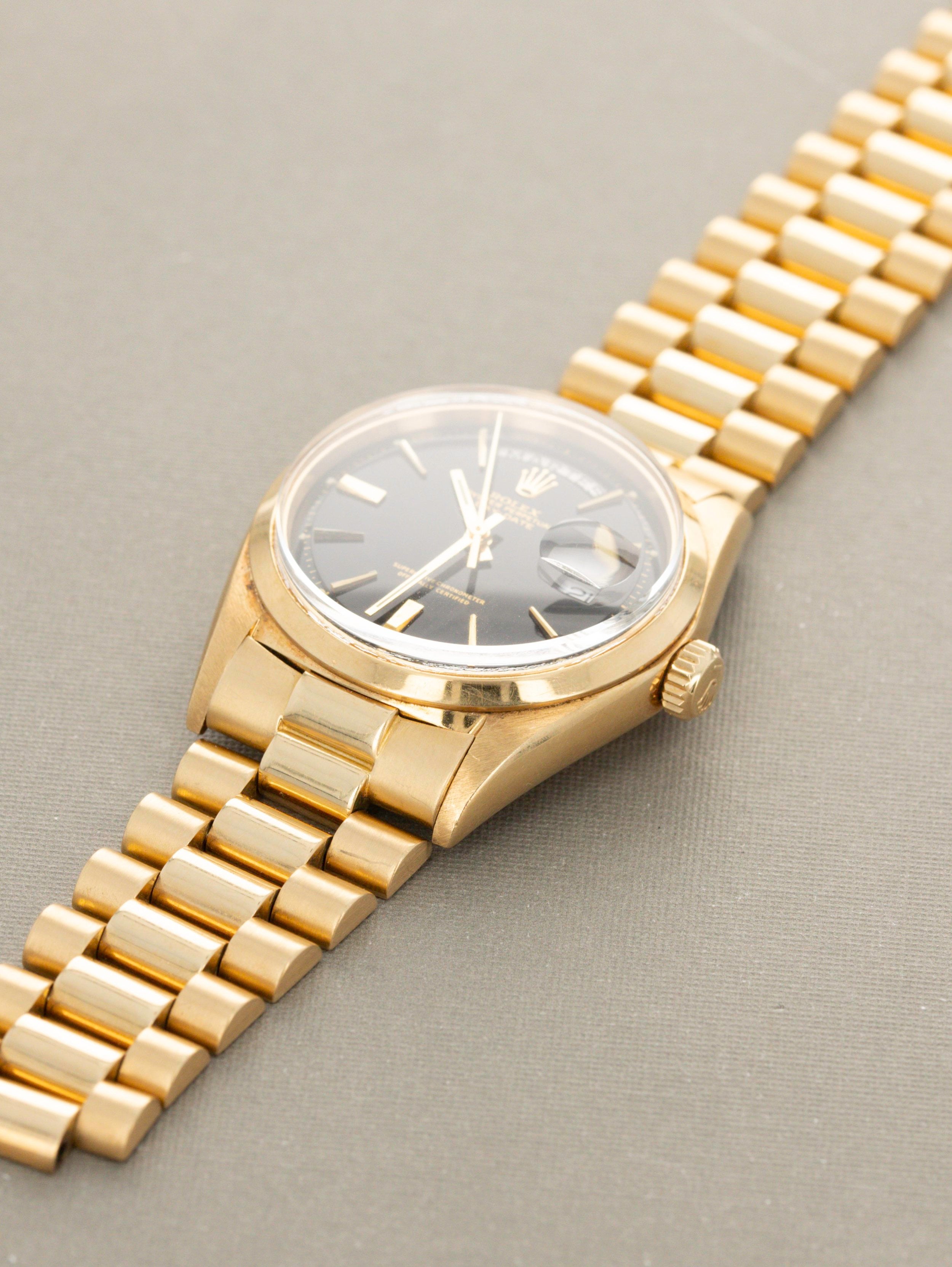 Rolex Day-Date Ref. 1802 - Black Gilt Dial