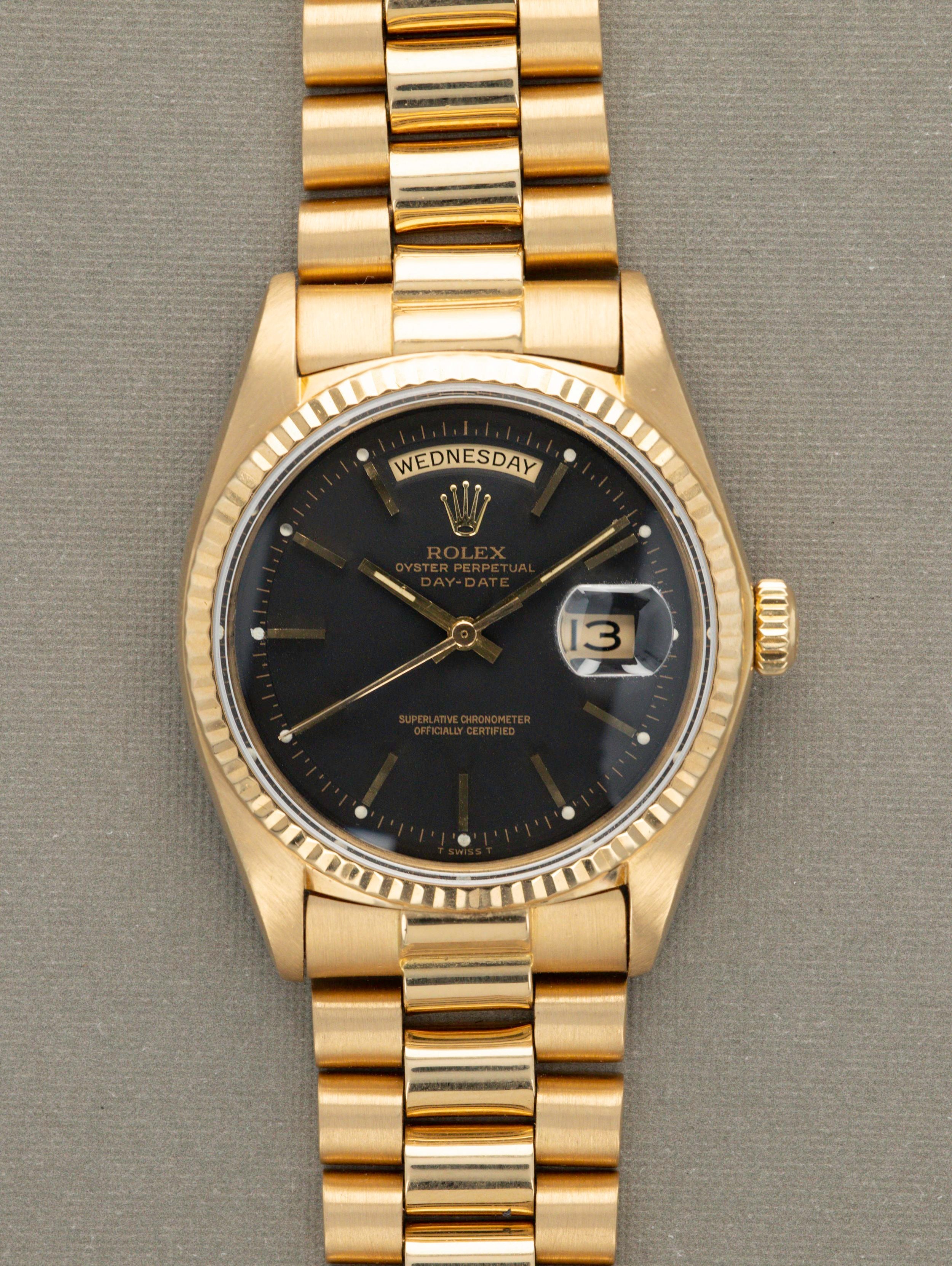 Rolex Day-Date Ref. 1803 - Matte Black Dial