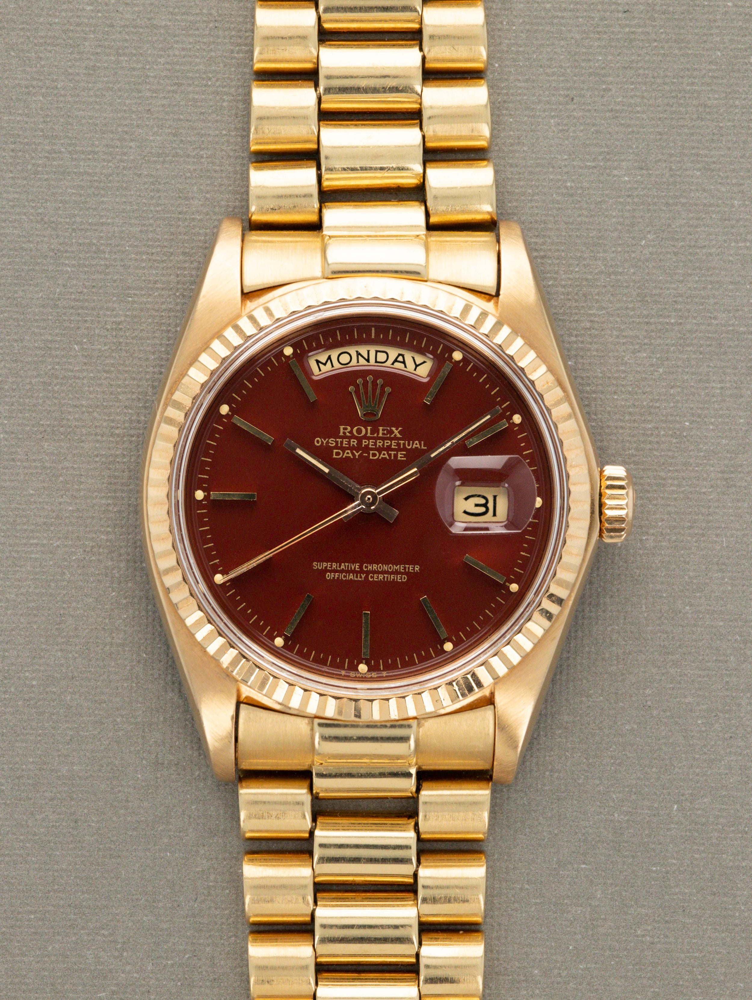 Rolex Day-Date Ref. 1803 - Oxblood Stella Dial