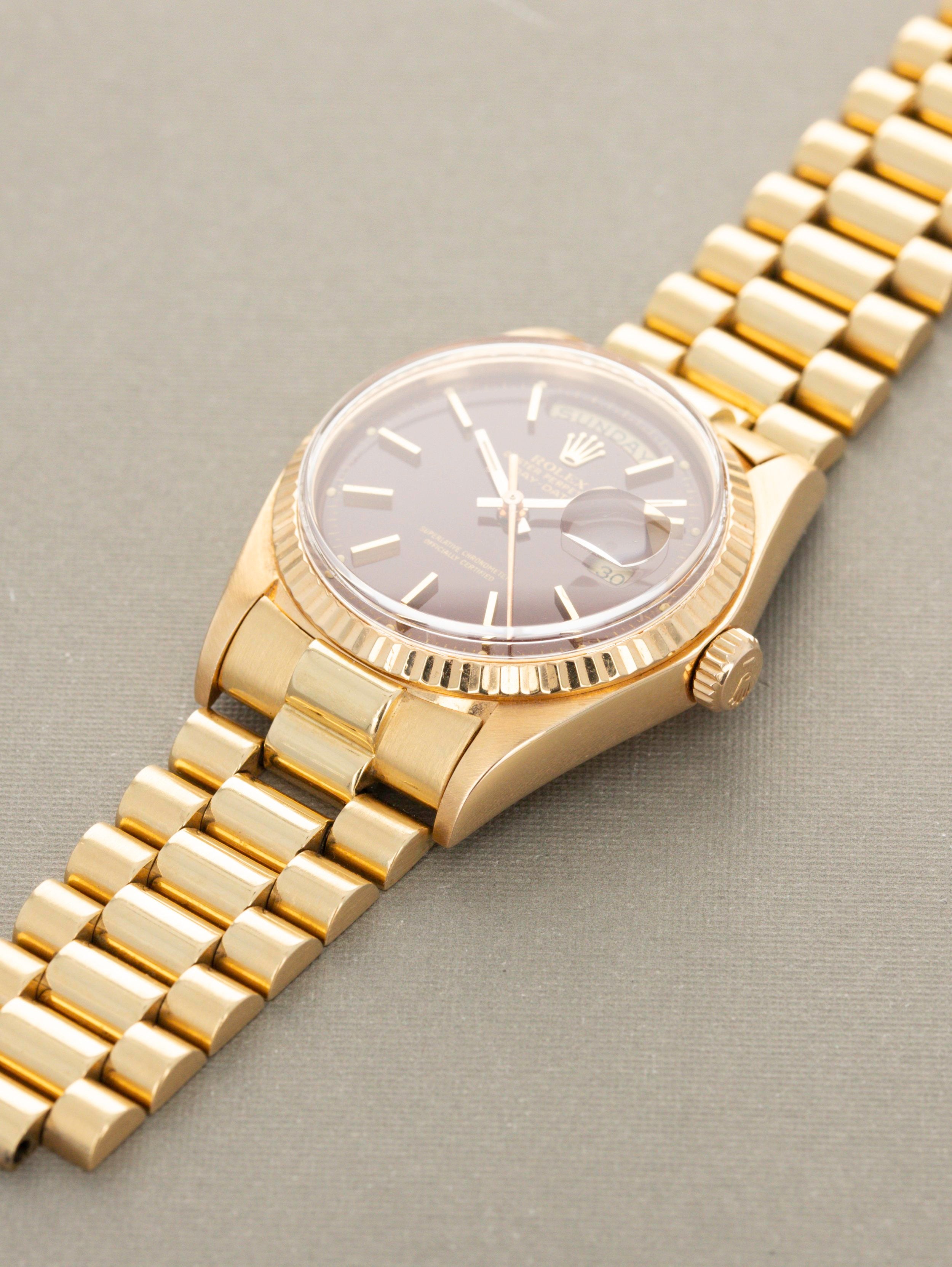 Rolex Day-Date Ref. 1803 - Oxblood Stella Dial