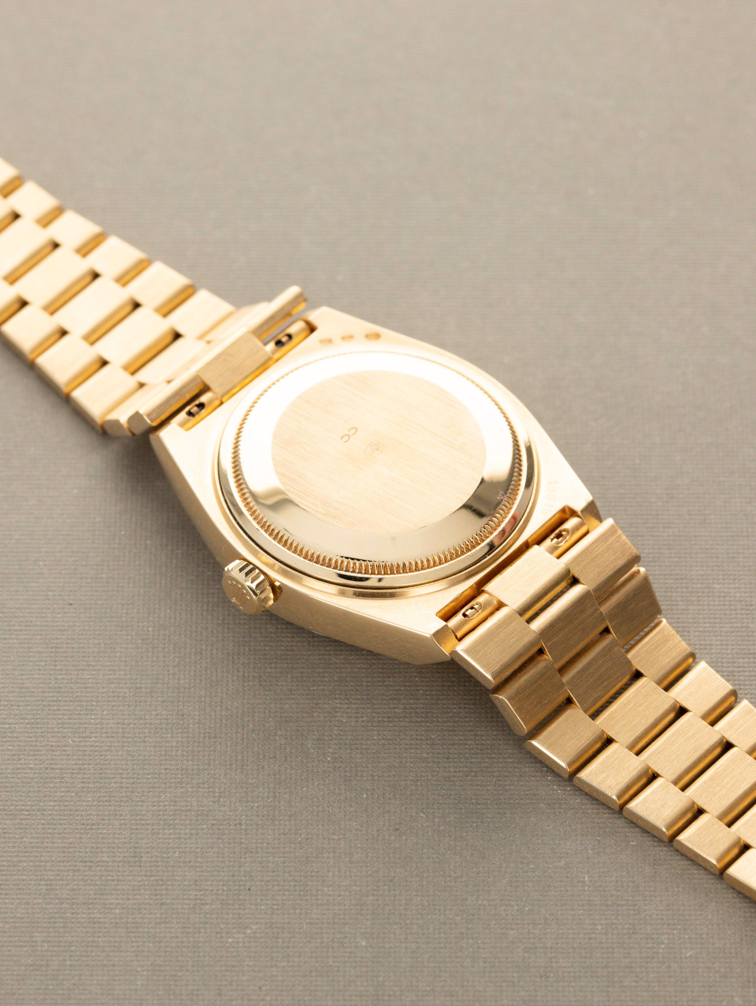 Rolex Oysterquartz Day-Date Ref. 19018 - Black Pyramid Dial
