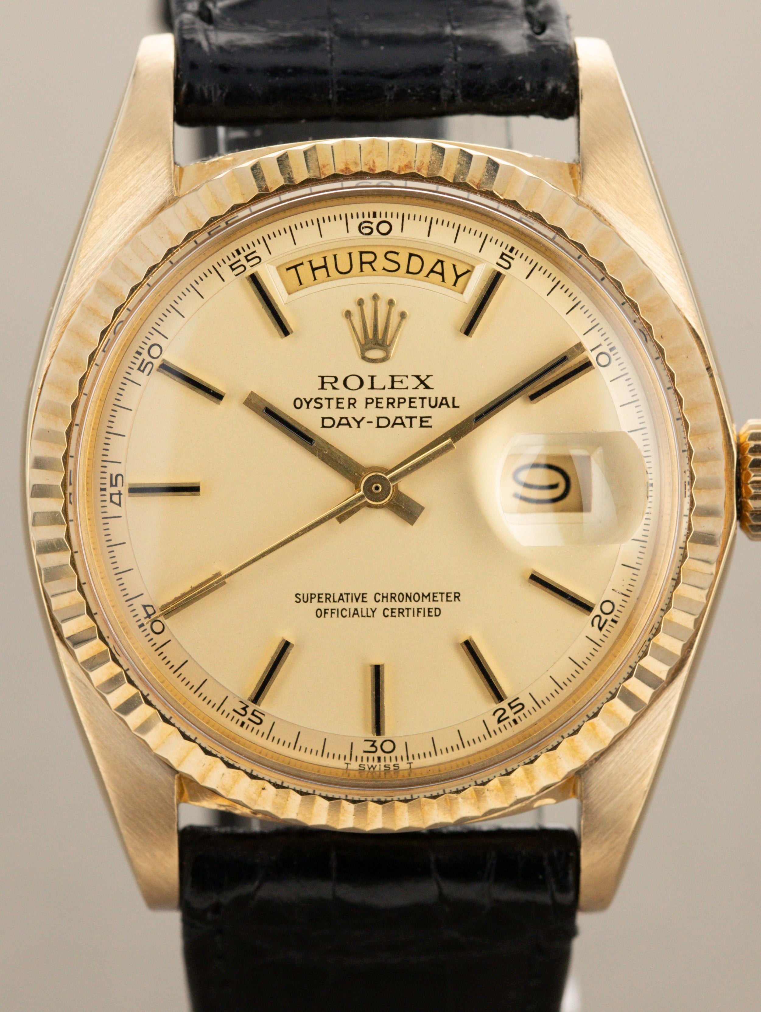 Rolex Day-Date Ref. 1803, with Solid Gold Rolex Buckle