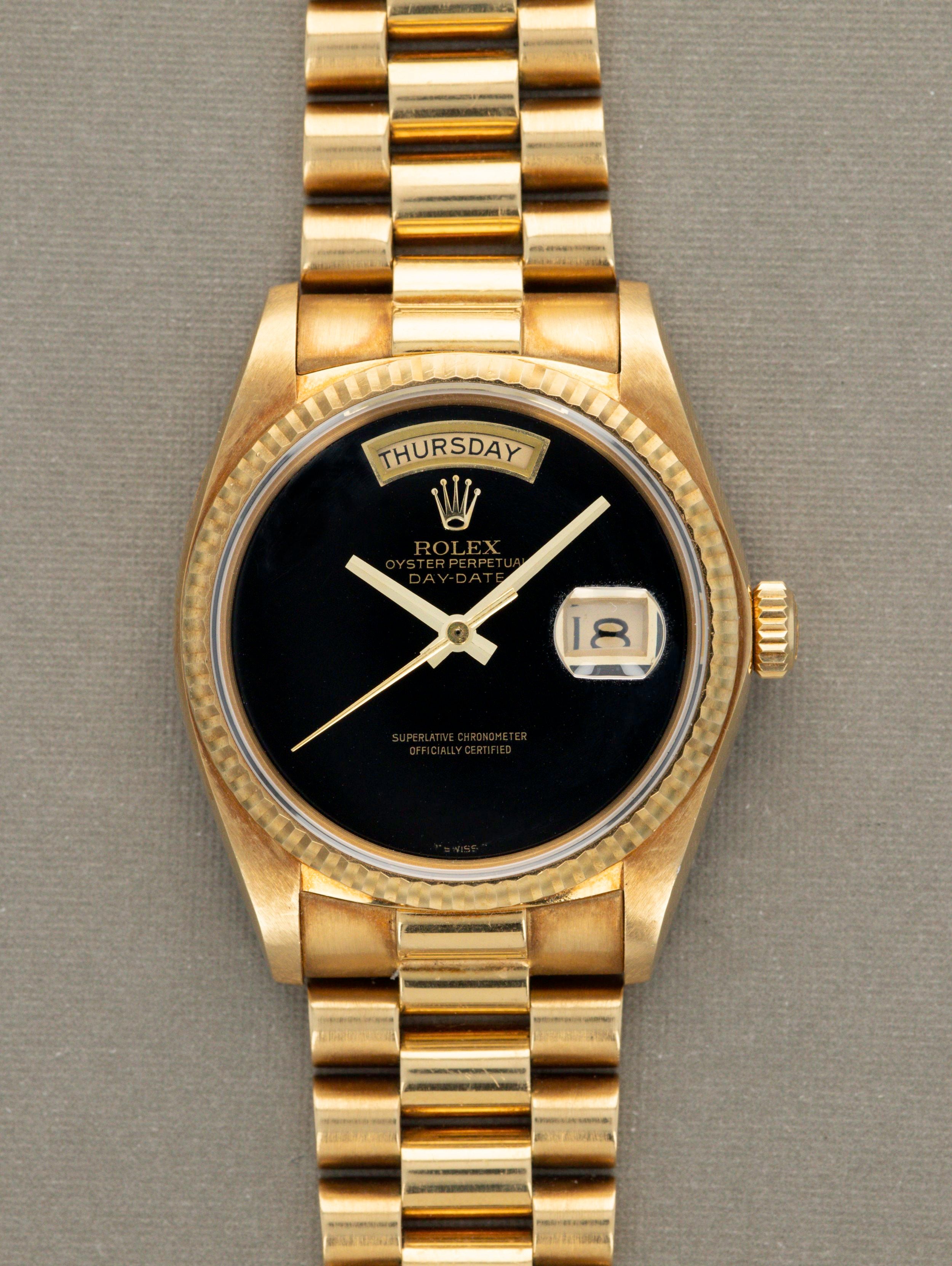 Rolex Day-Date Ref. 18038 - Onyx Dial