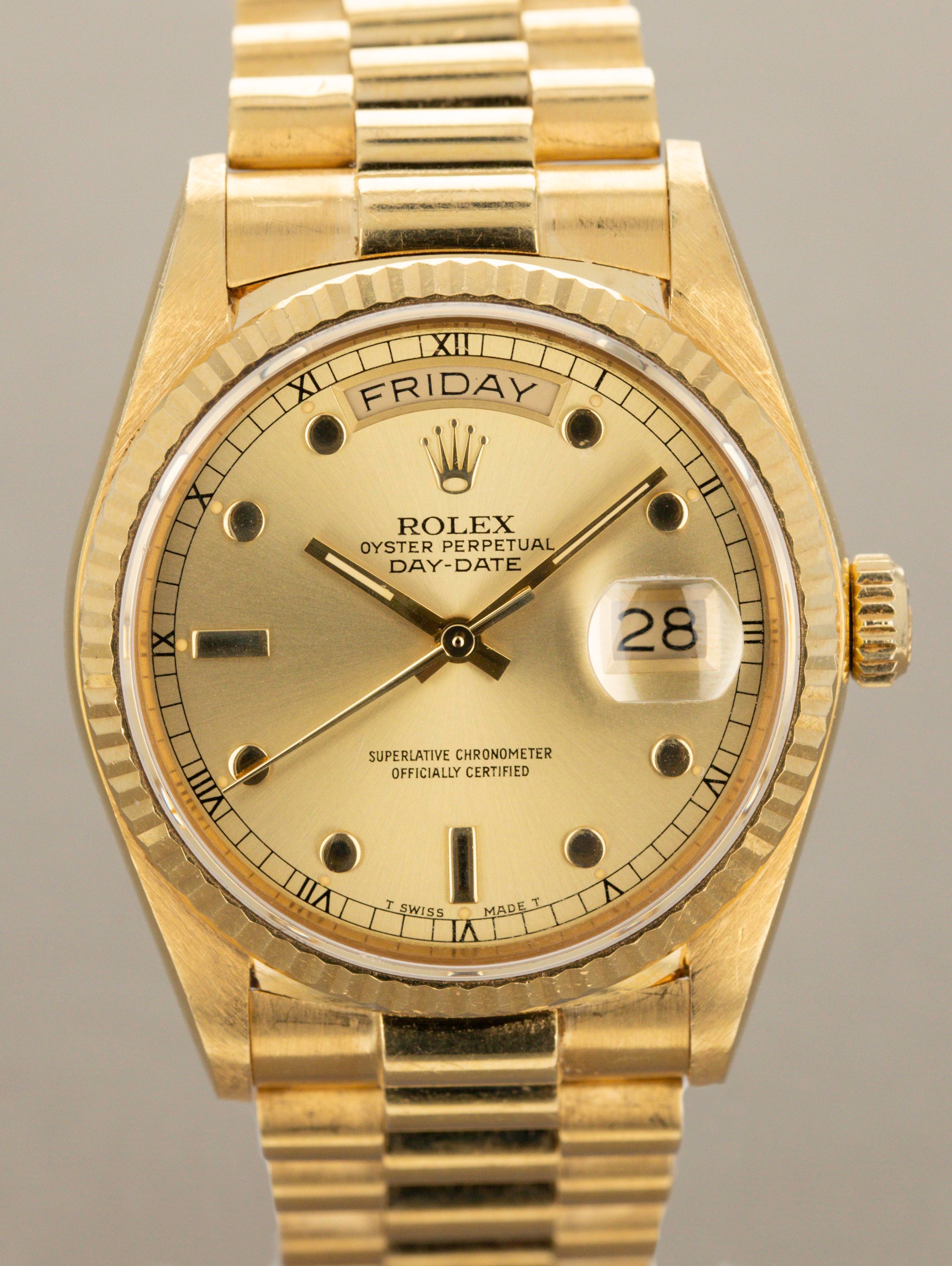 Rolex Day-Date Ref. 18038 - 'Pinball' Dial Unpolished