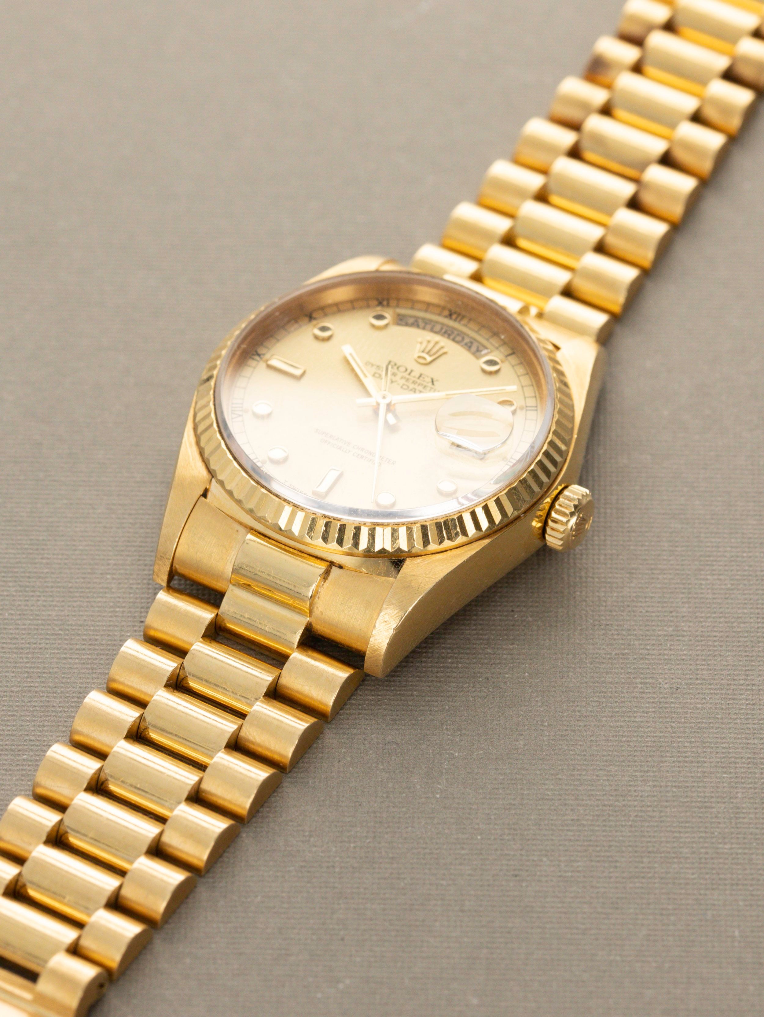Rolex Day-Date Ref. 18038 - 'Pinball' Dial Unpolished