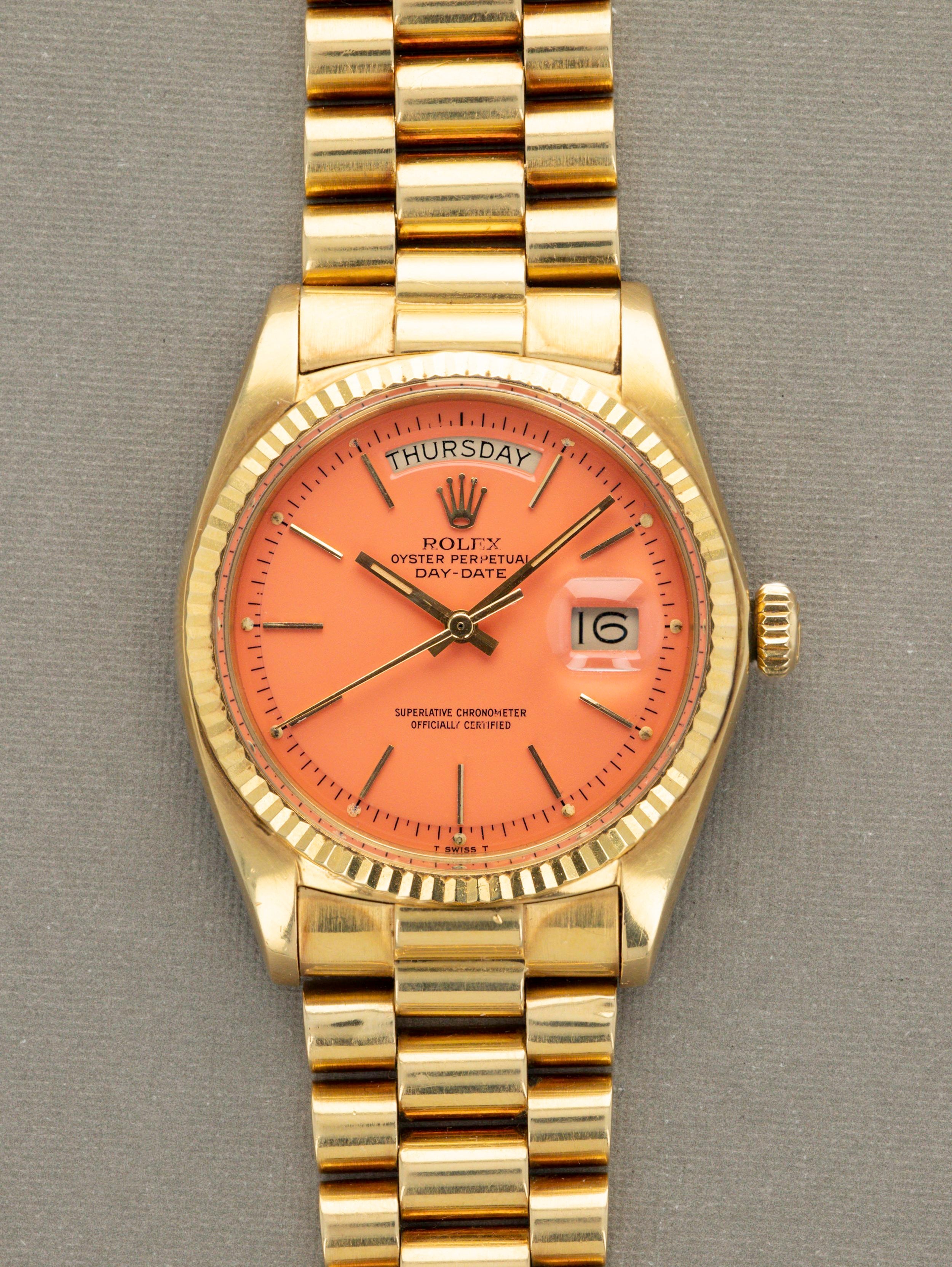 Rolex Day-Date Ref. 1803 - Salmon Stella Dial
