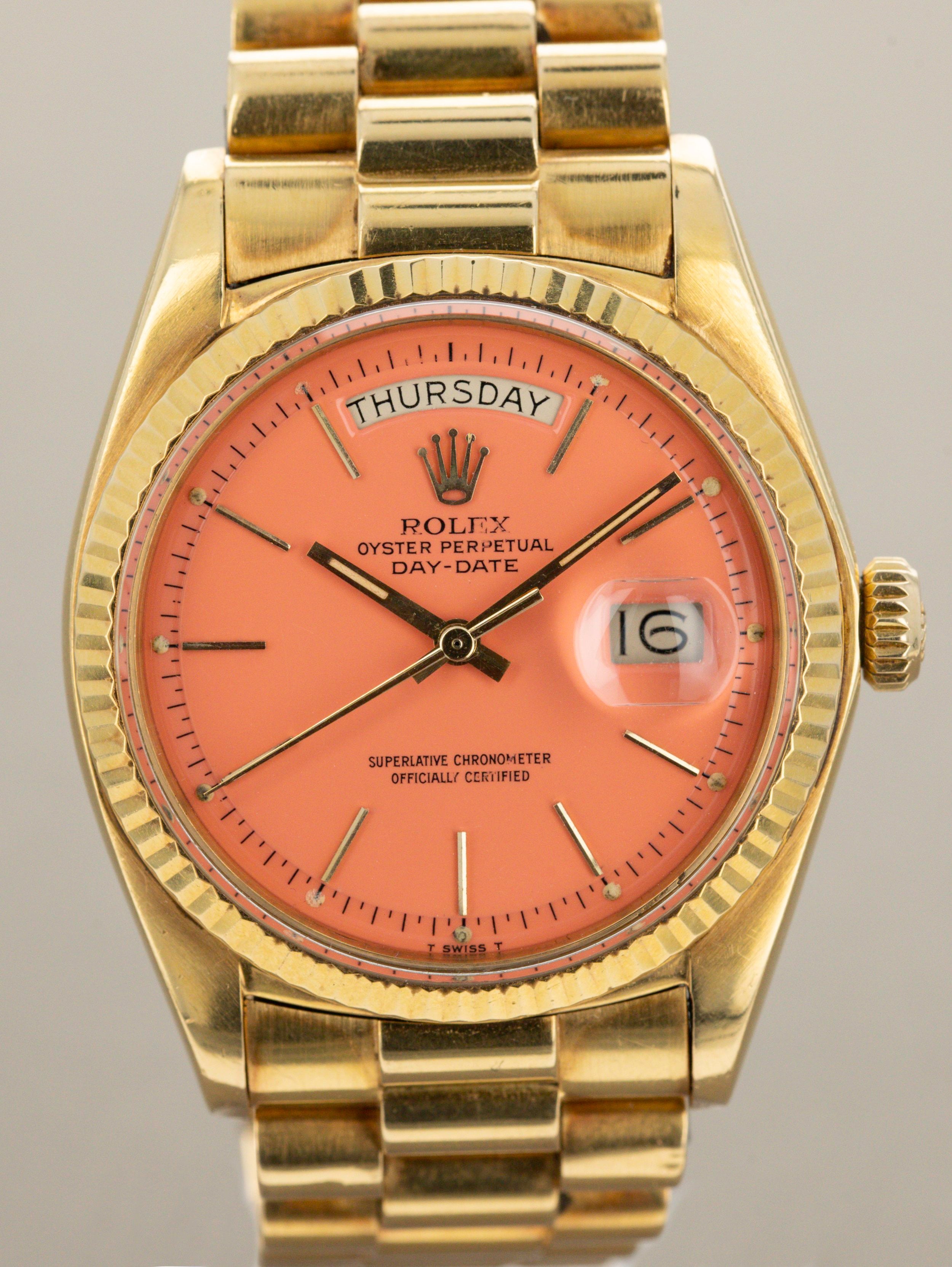Rolex Day-Date Ref. 1803 - Salmon Stella Dial