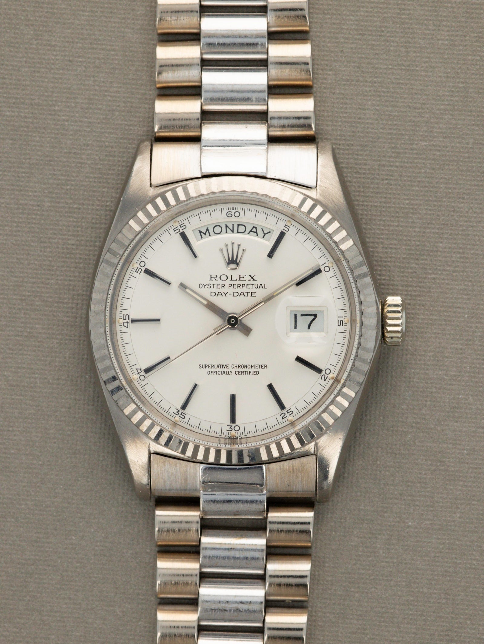 Rolex Day-Date Ref. 1803 White Gold Minute Track