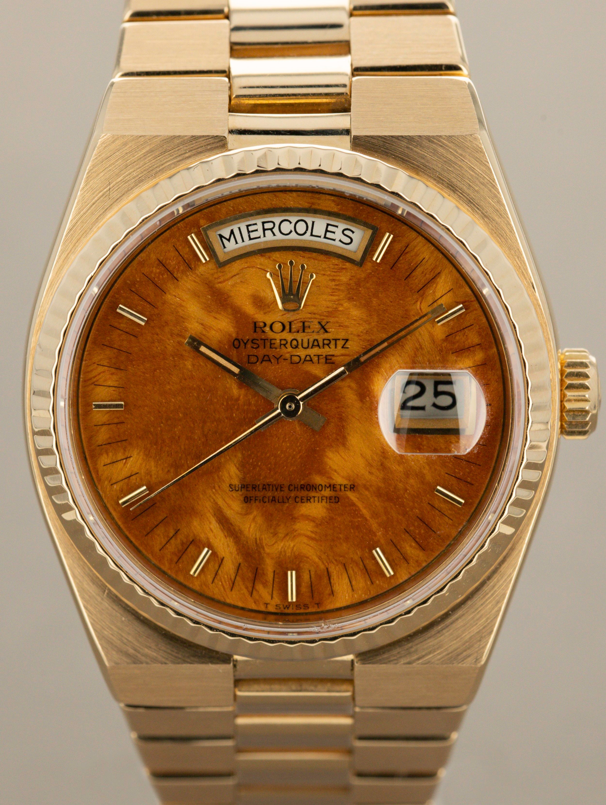Rolex Oysterquartz Day-Date Ref. 19018 - Birchwood Dial