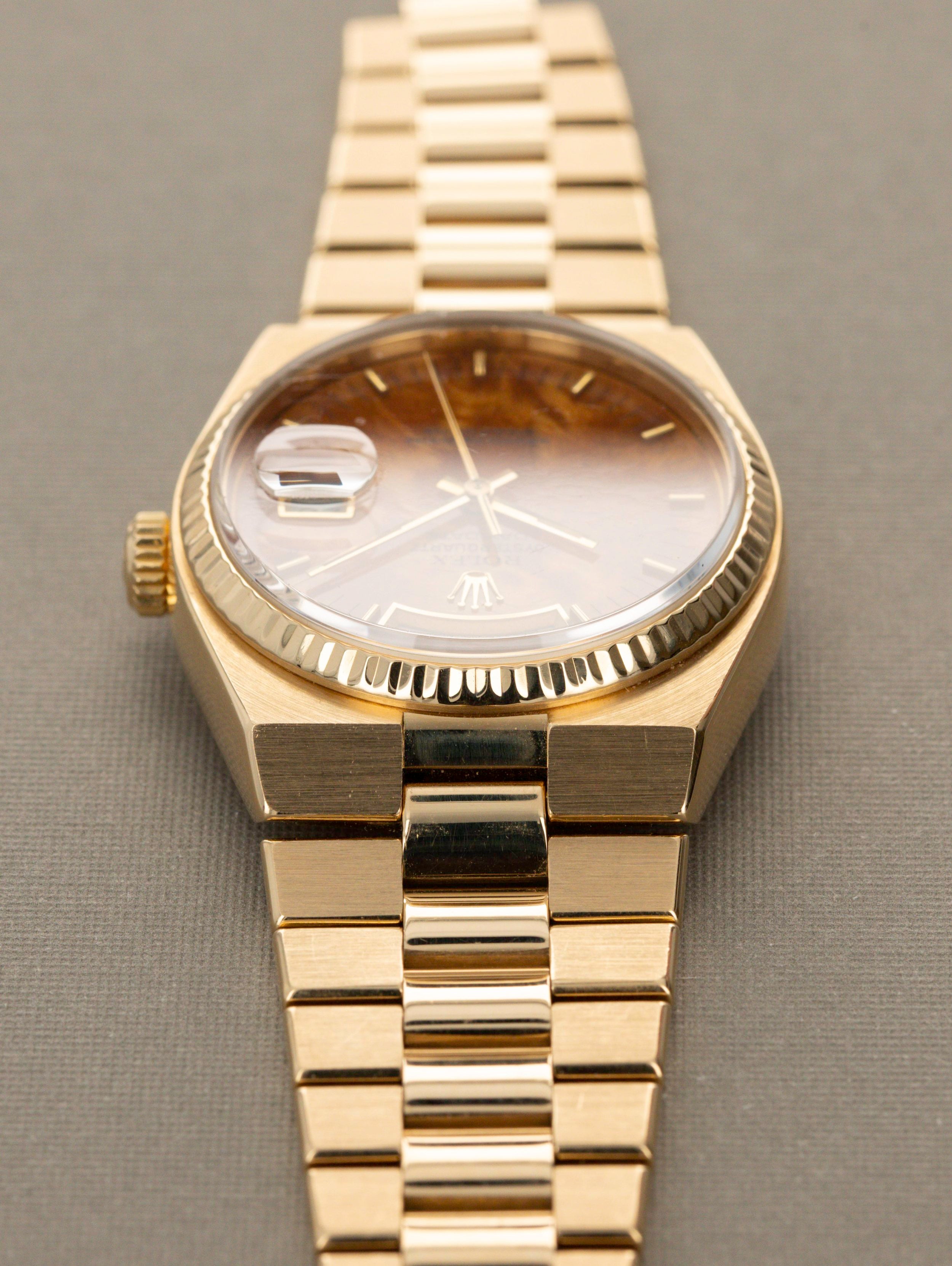 Rolex Oysterquartz Day-Date Ref. 19018 - Birchwood Dial