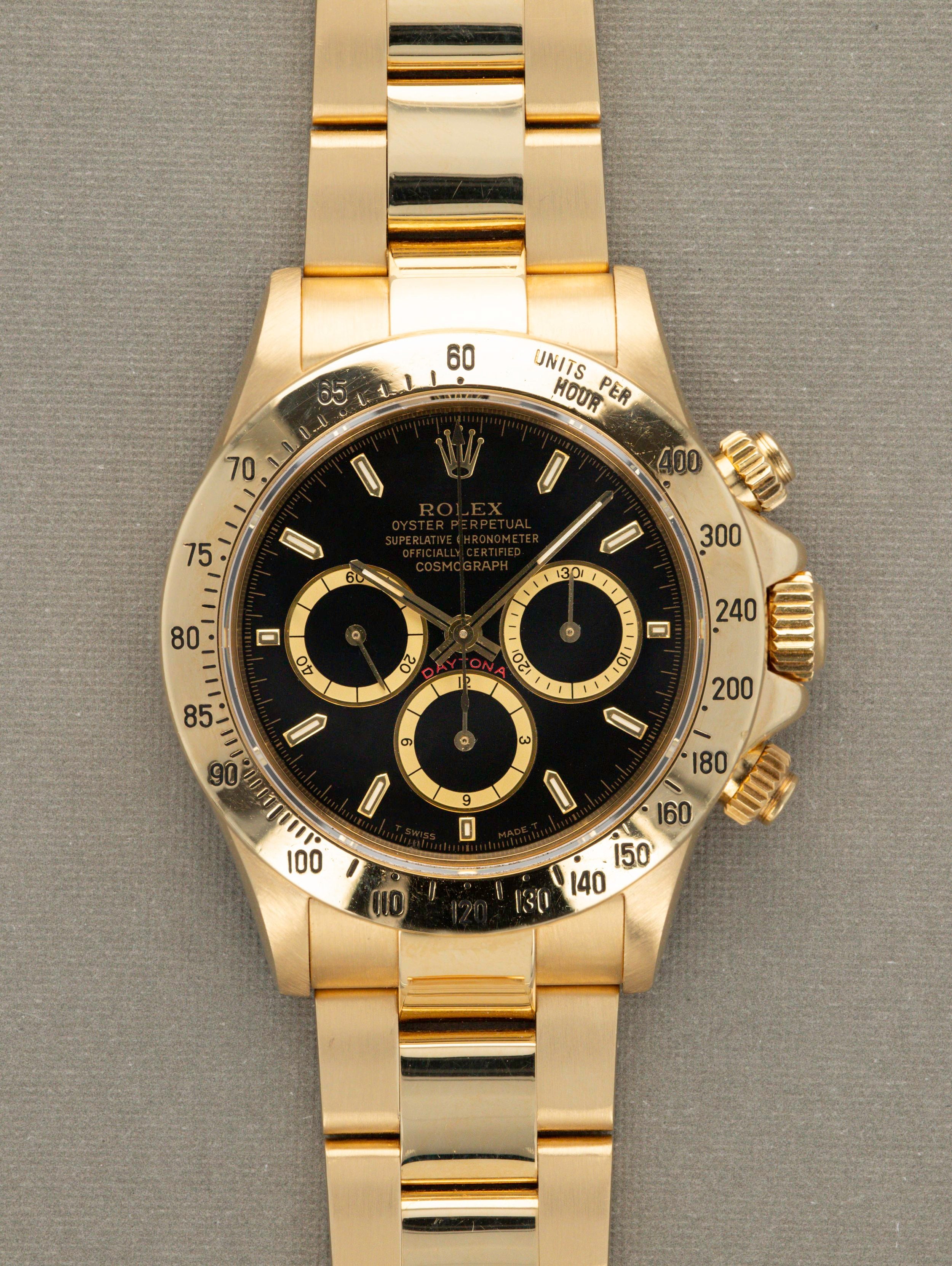 Rolex Daytona Ref. 16528 18k Black Inverted Six