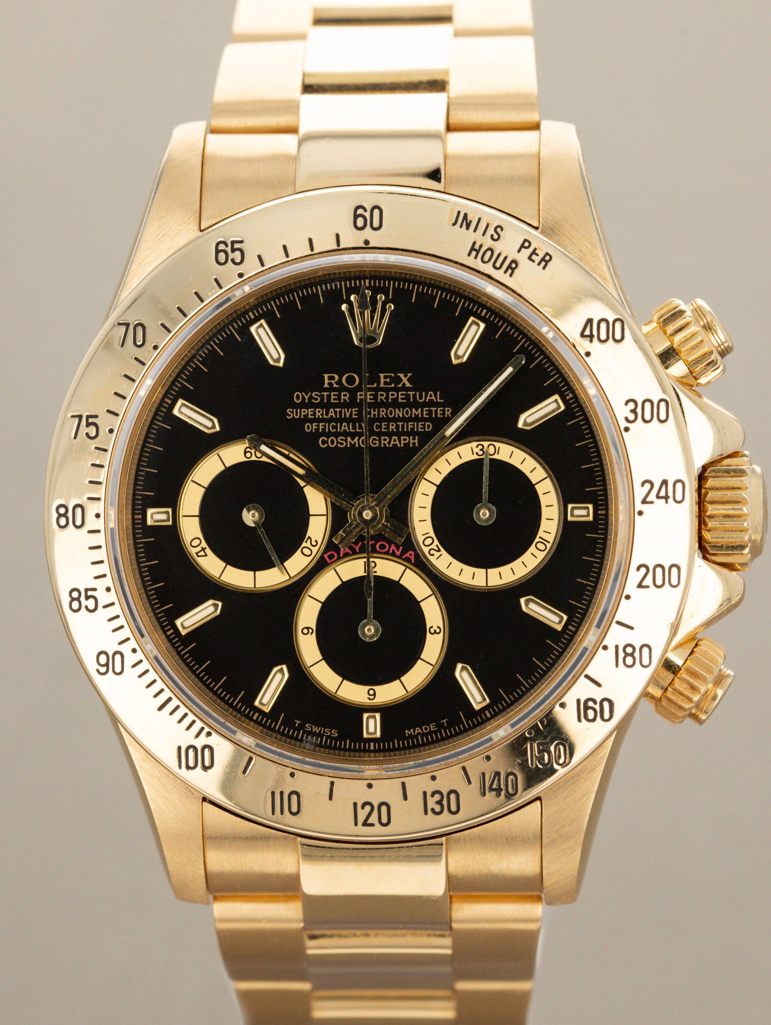 Rolex Daytona Ref. 16528 18k Black Inverted Six
