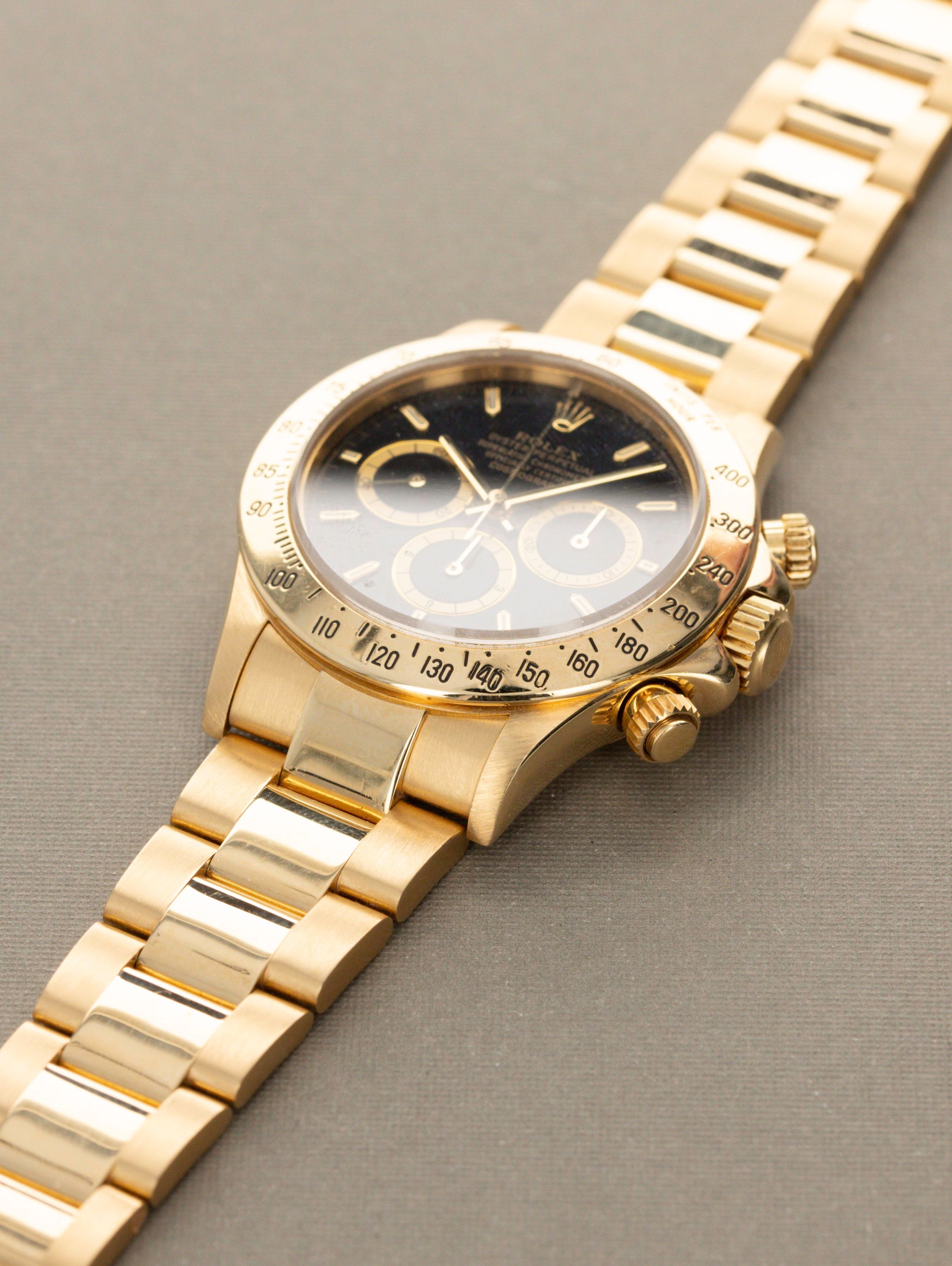 Rolex Daytona Ref. 16528 18k Black Inverted Six
