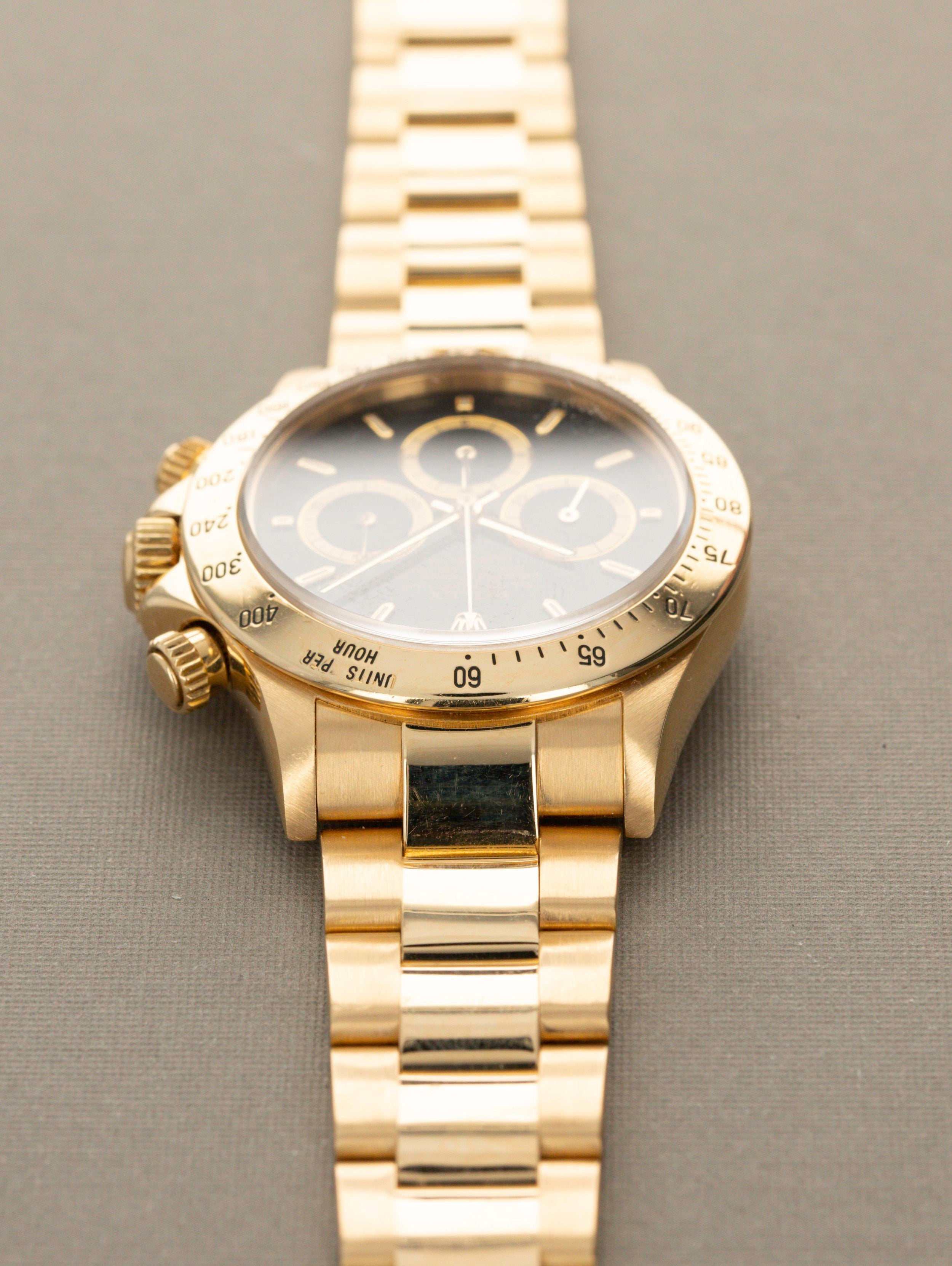 Rolex Daytona Ref. 16528 18k Black Inverted Six