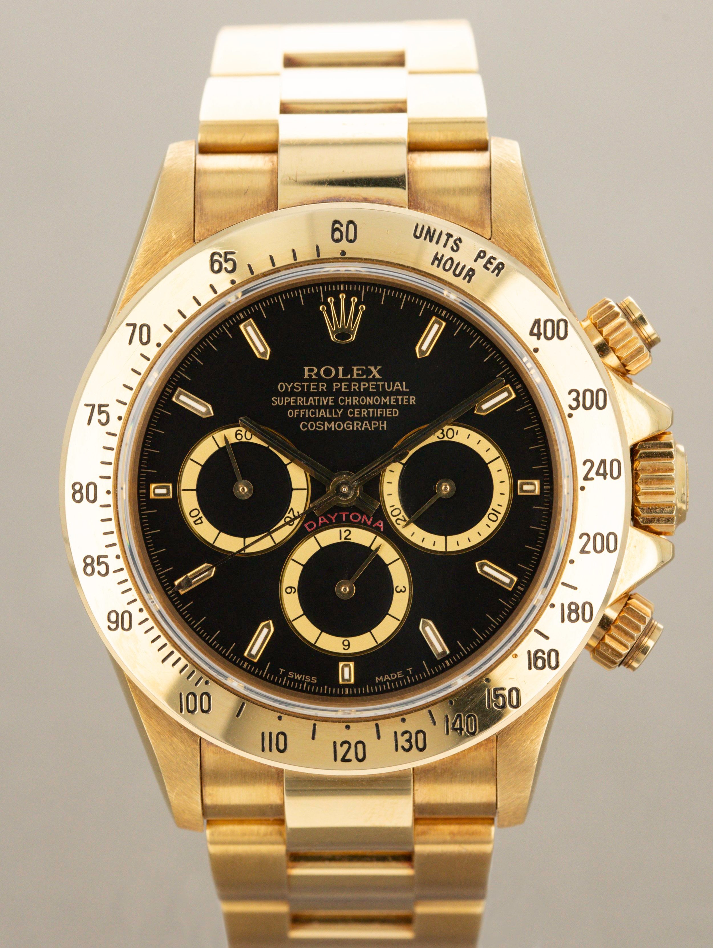 Rolex Cosmograph Daytona Ref. 16528 - Gold Zenith Daytona Unpolished