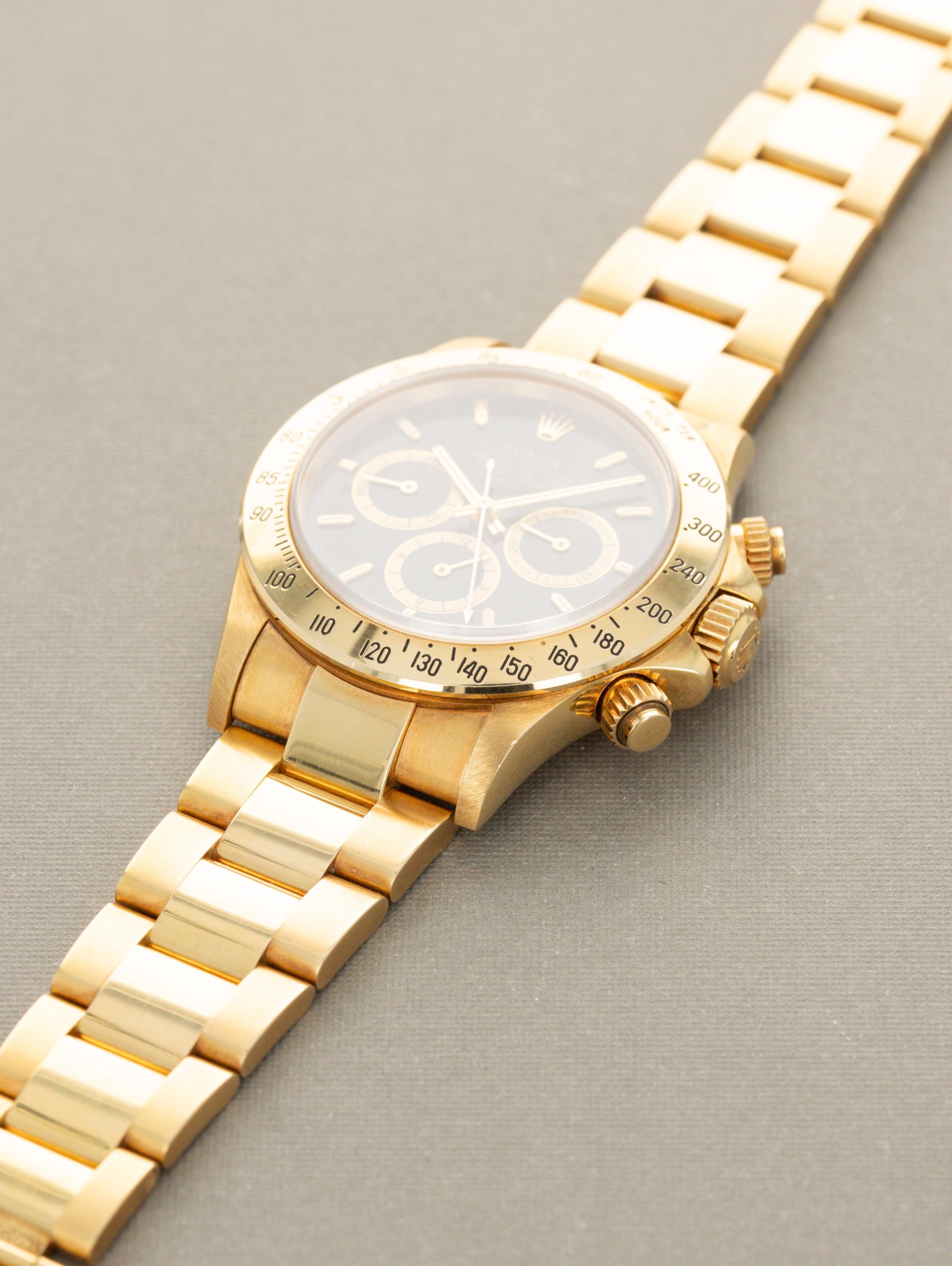 Rolex Cosmograph Daytona Ref. 16528 - Gold Zenith Daytona Unpolished