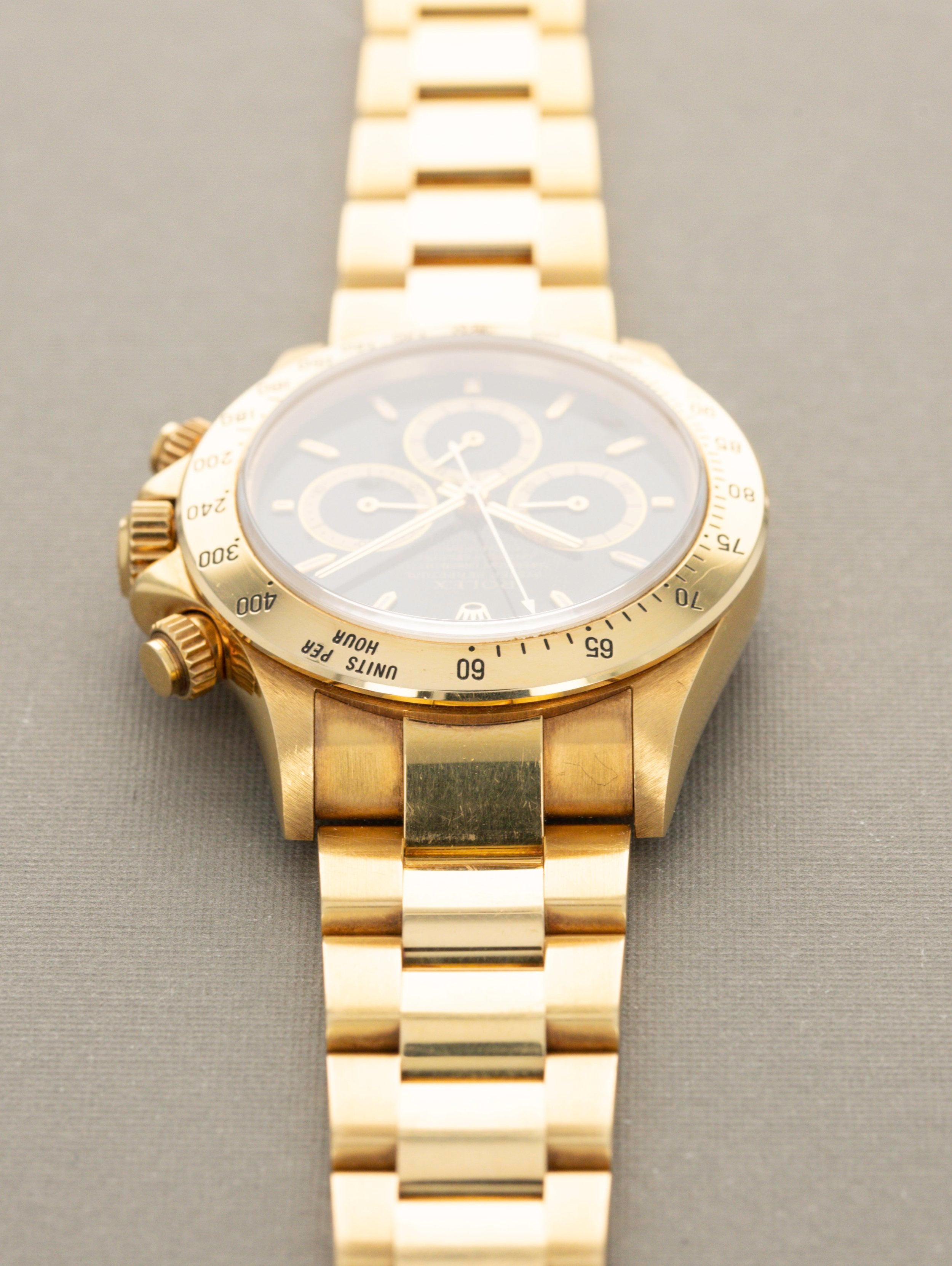 Rolex Cosmograph Daytona Ref. 16528 - Gold Zenith Daytona Unpolished