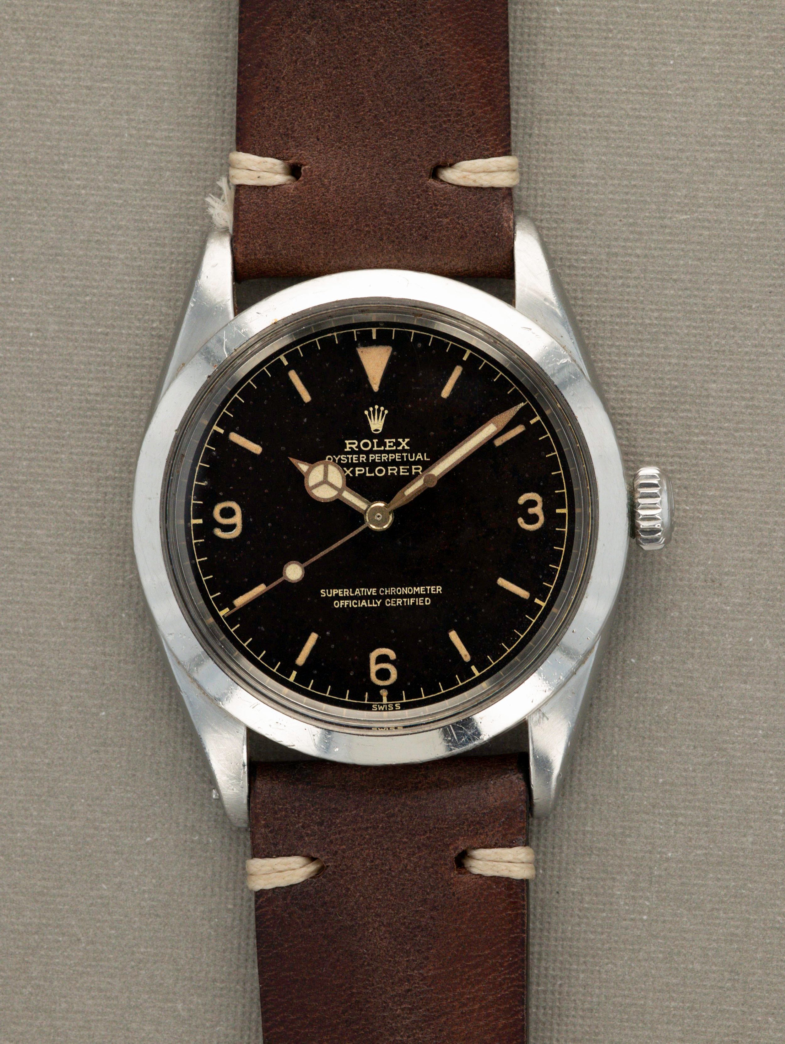 Rolex Explorer I Ref. 1016 - Tropical Gilt Exclamation Point Dial