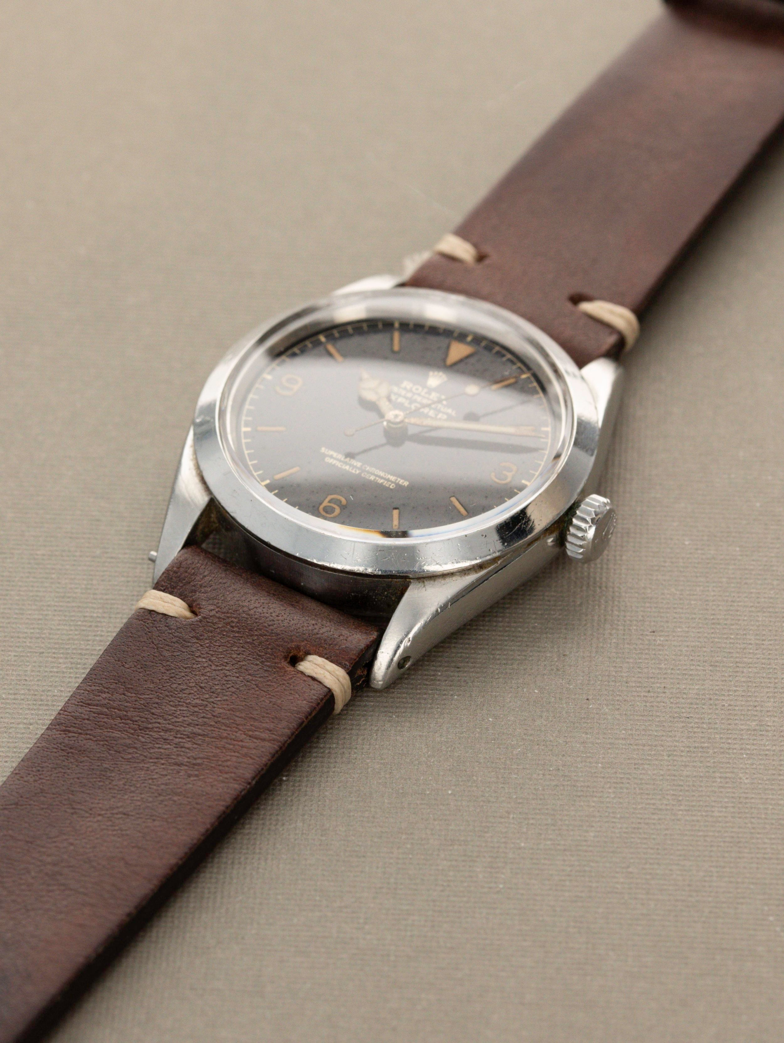 Rolex Explorer I Ref. 1016 - Tropical Gilt Exclamation Point Dial
