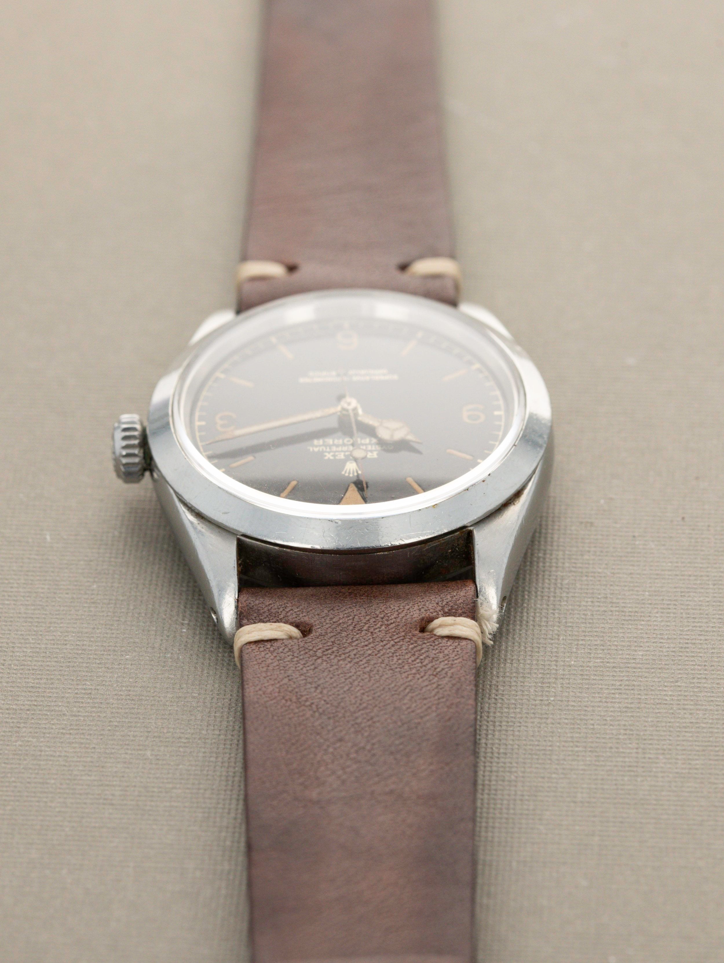 Rolex Explorer I Ref. 1016 - Tropical Gilt Exclamation Point Dial