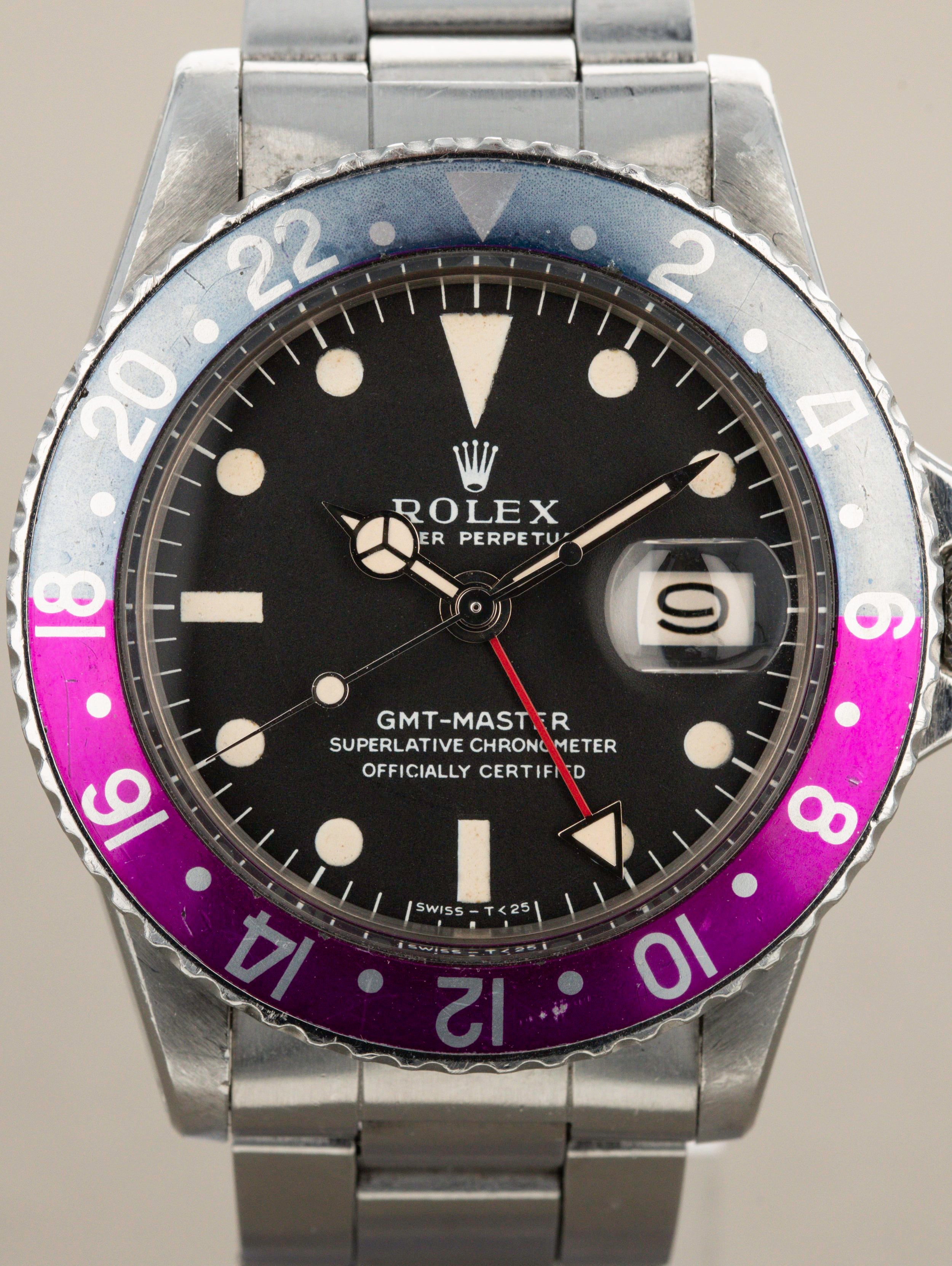 Rolex GMT-Master Ref. 1675 - Fuschia Bezel