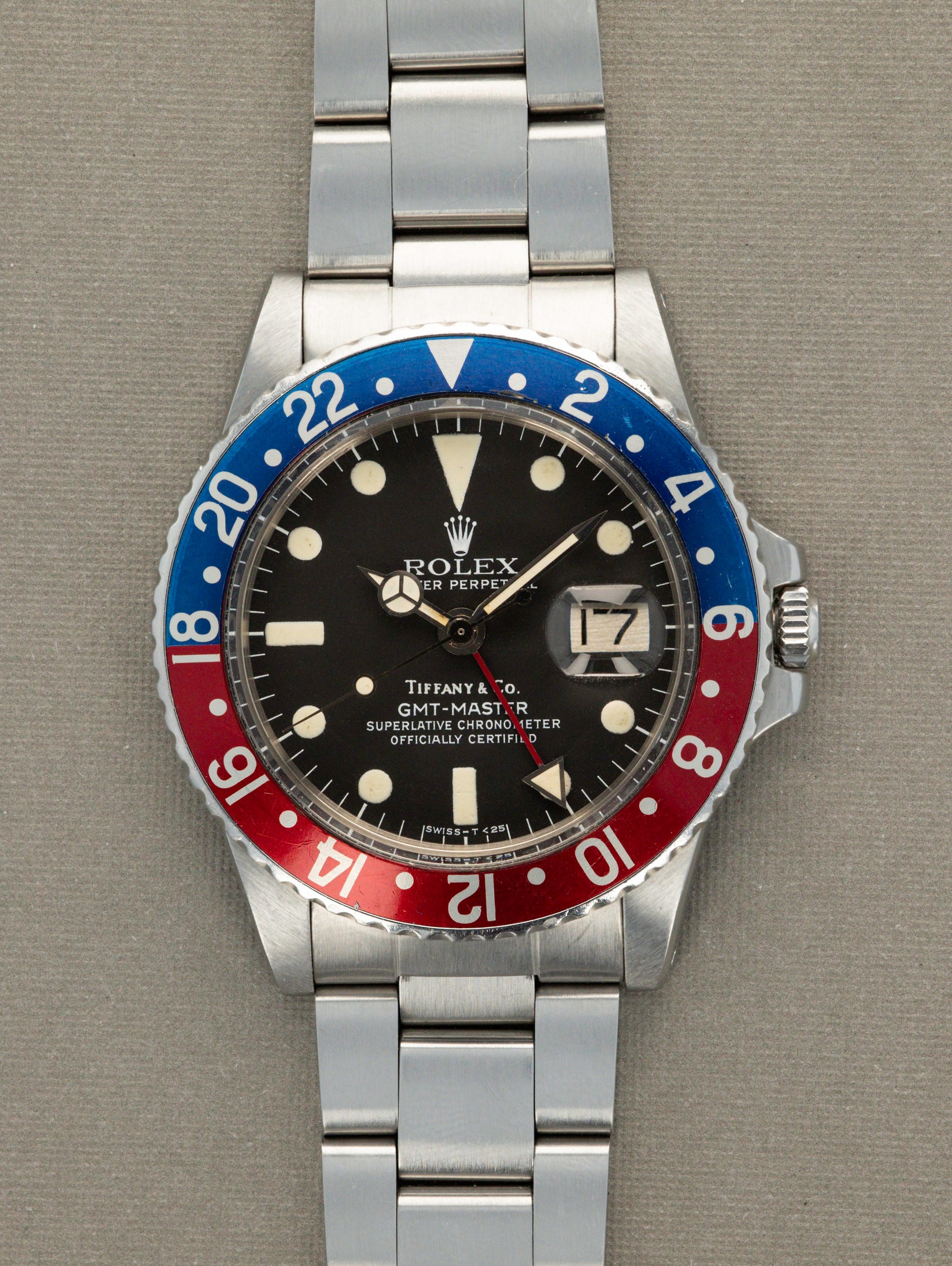 Rolex GMT-Master Ref 1675 Mk4 Dial Retailed by Tiffany