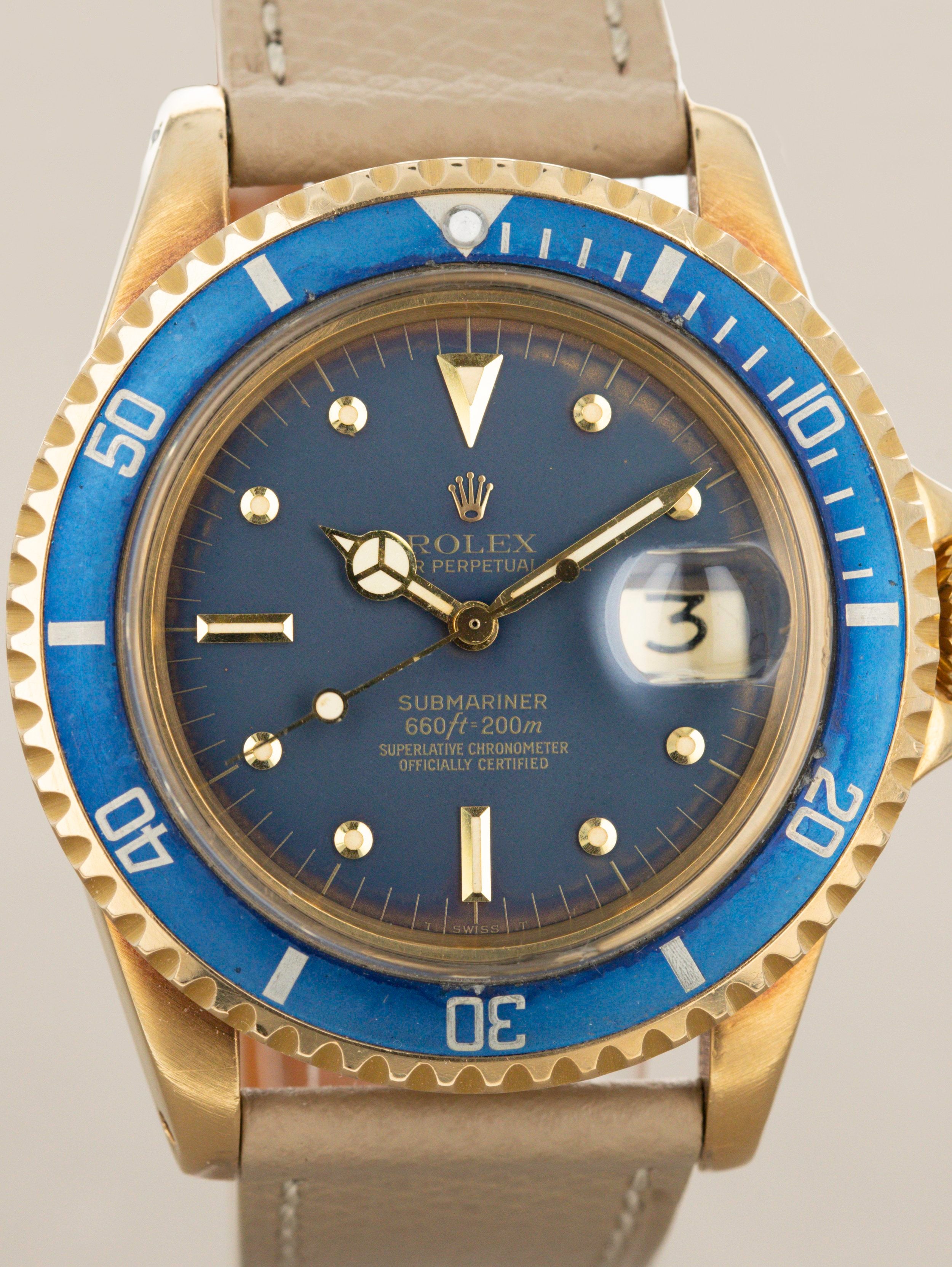 Rolex Submariner Ref. 1680 18k Matte Blue