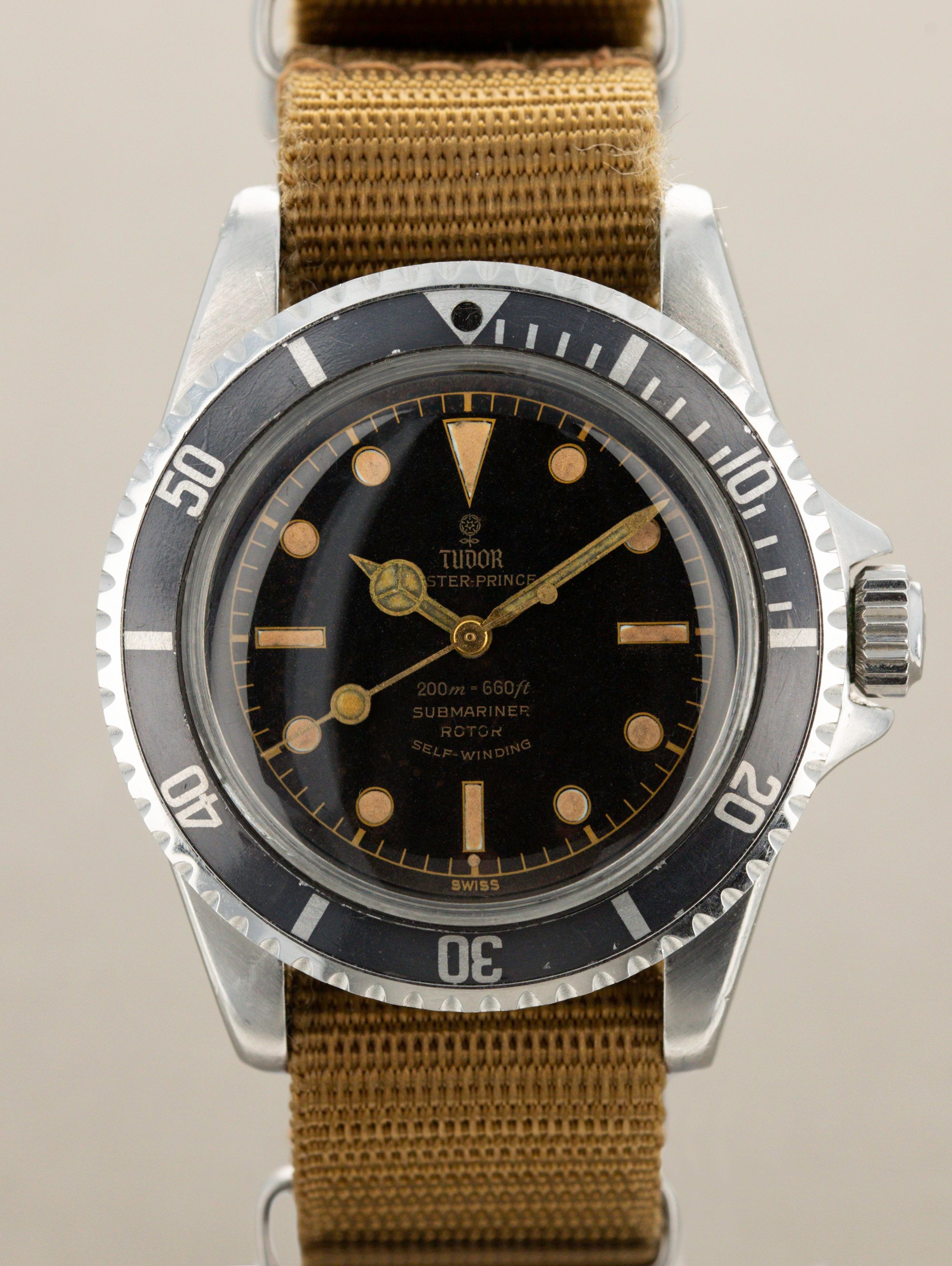 Tudor Submariner Ref. 7928 - Pointed Crown Guards, Exclamation Point
