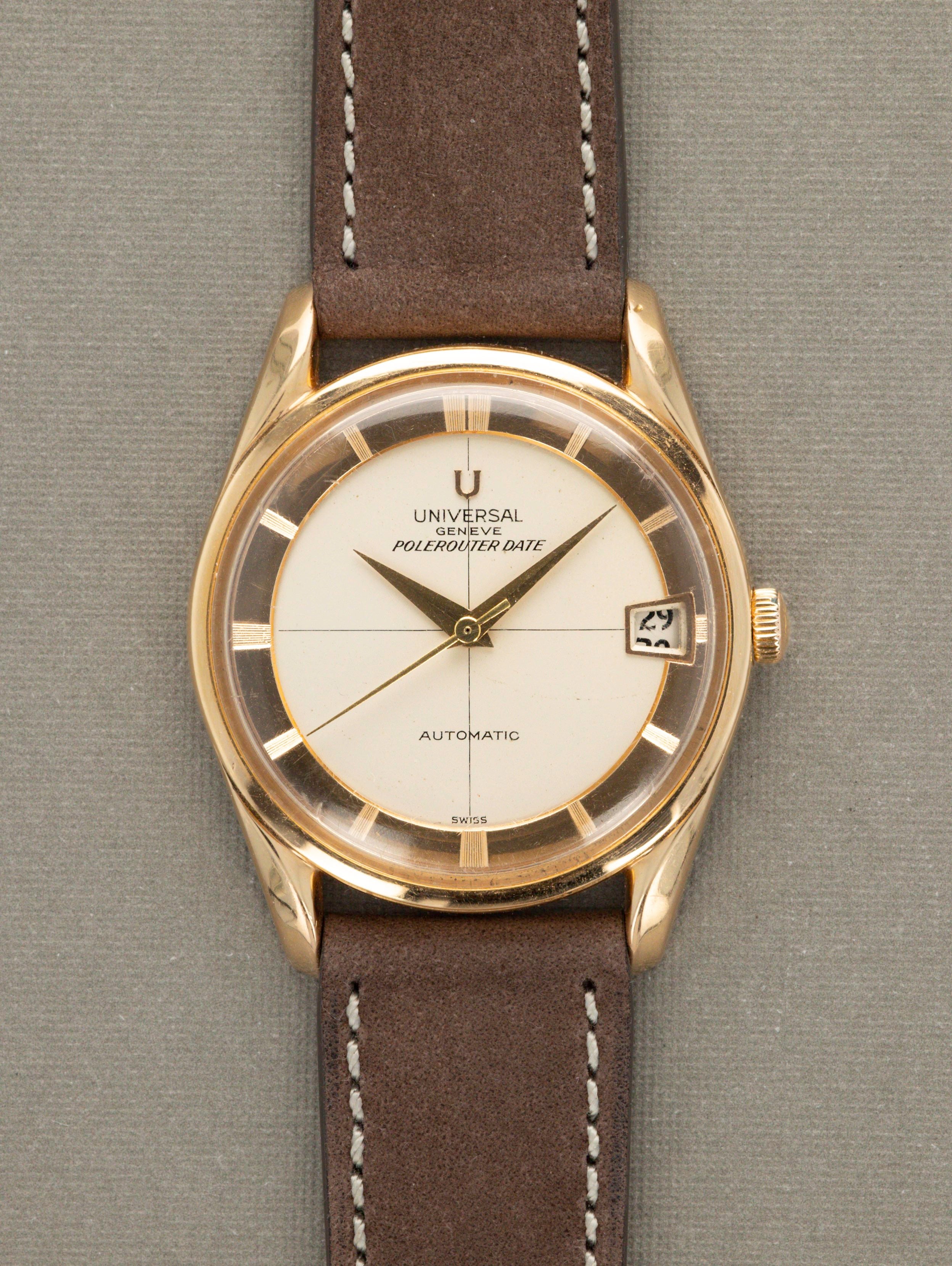 Universal Geneve Polerouter Date - Rose Gold