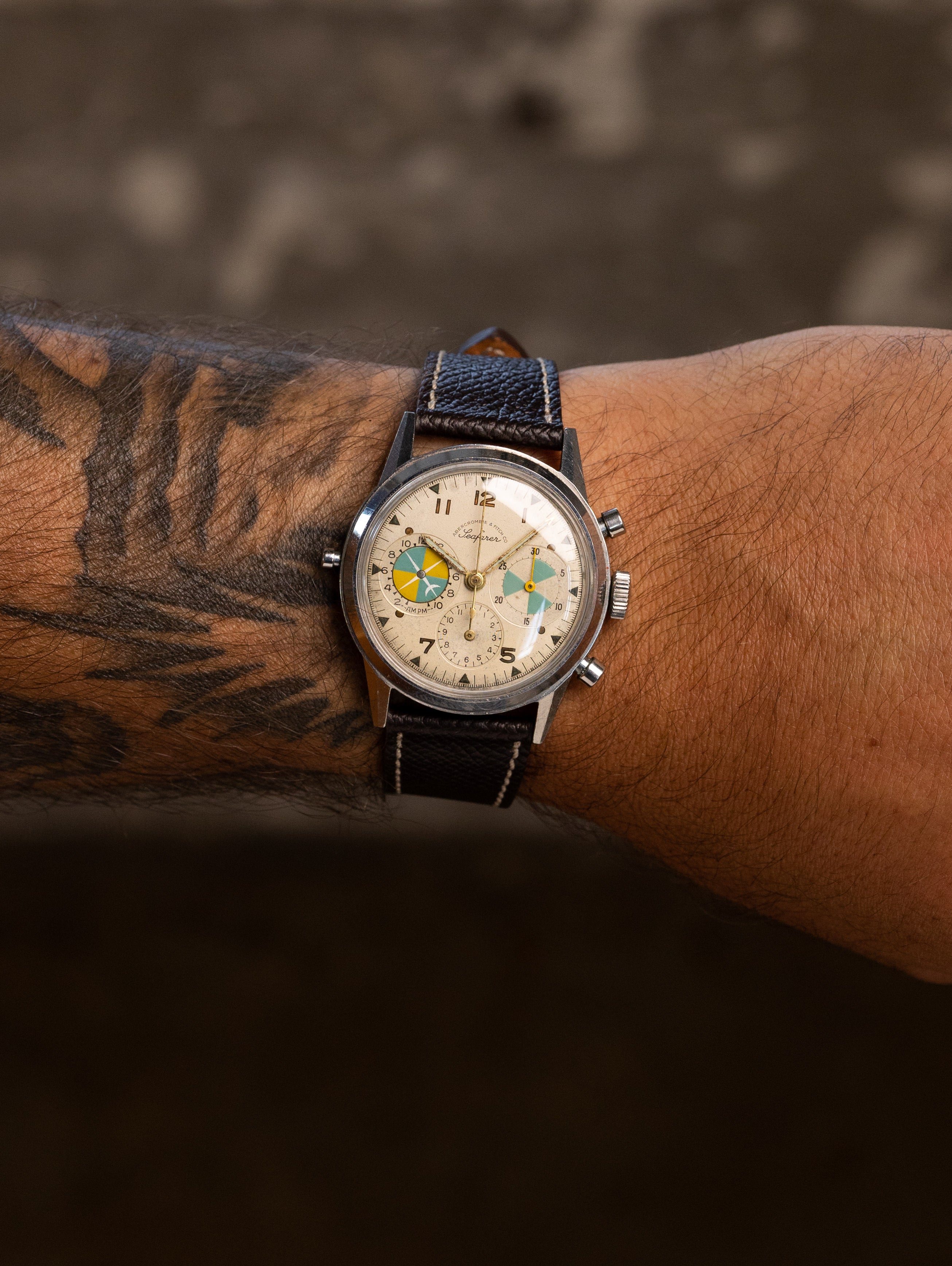 Abercrombie & Fitch Co. Seafarer Ref. 2443 'Second Execution' - Silver Dial Unpolished