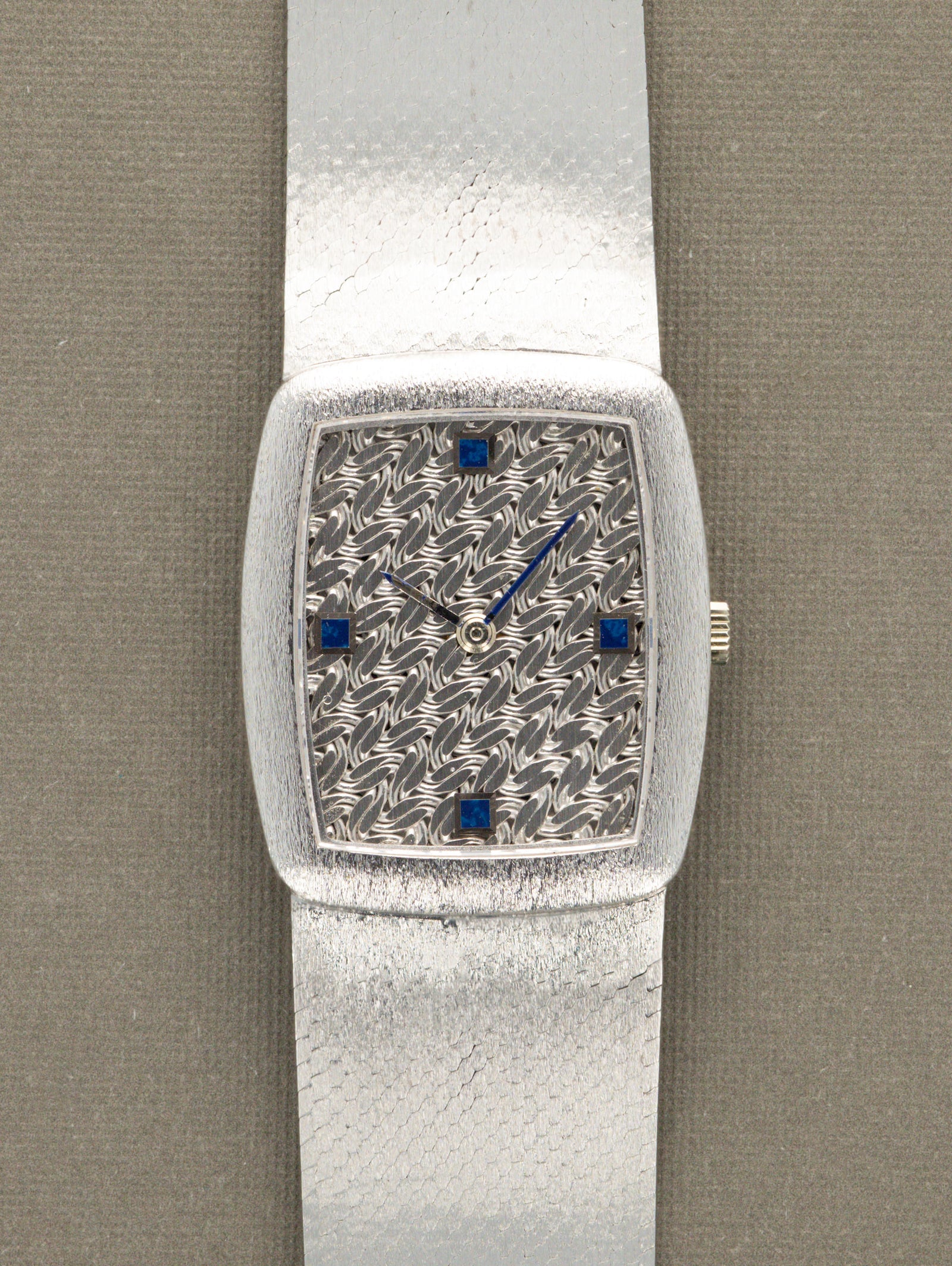 Audemars Piguet White Gold Dress Watch - White Gold 'Woven' Dial w/ 'Sodalite' Indices