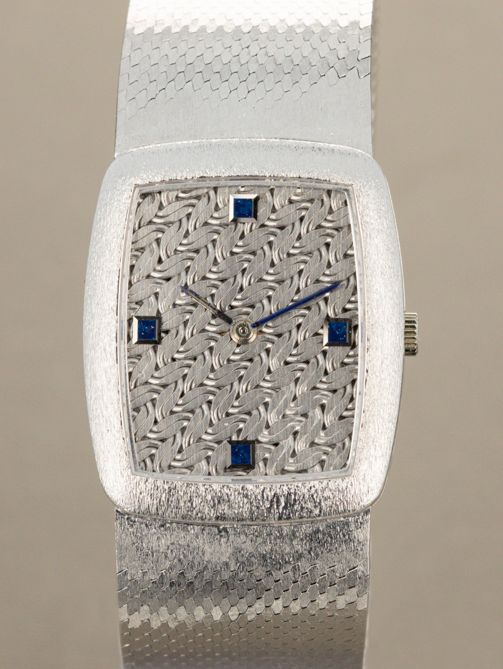 Audemars Piguet White Gold Dress Watch - White Gold 'Woven' Dial w/ 'Sodalite' Indices