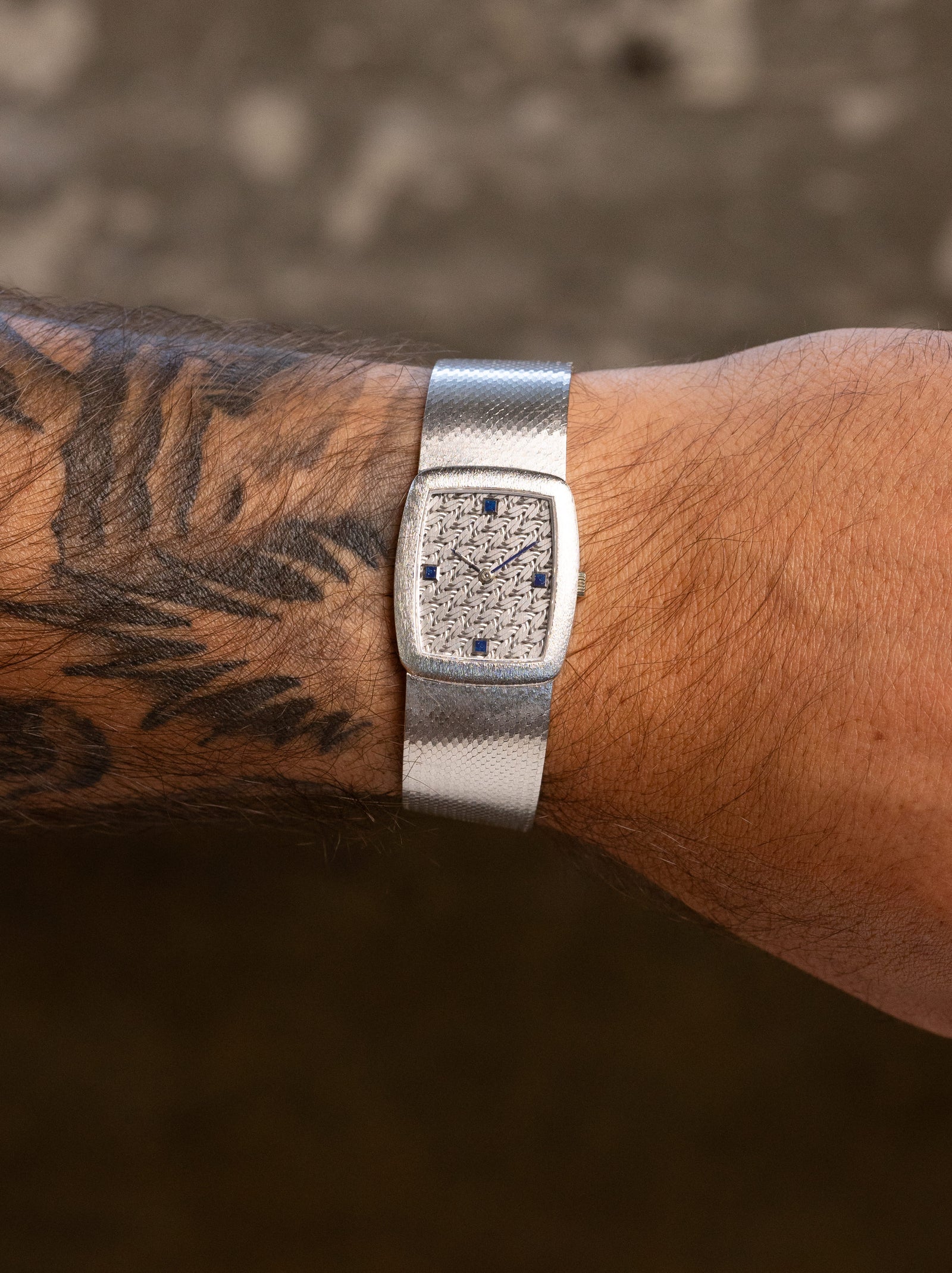 Audemars Piguet White Gold Dress Watch - White Gold 'Woven' Dial w/ 'Sodalite' Indices