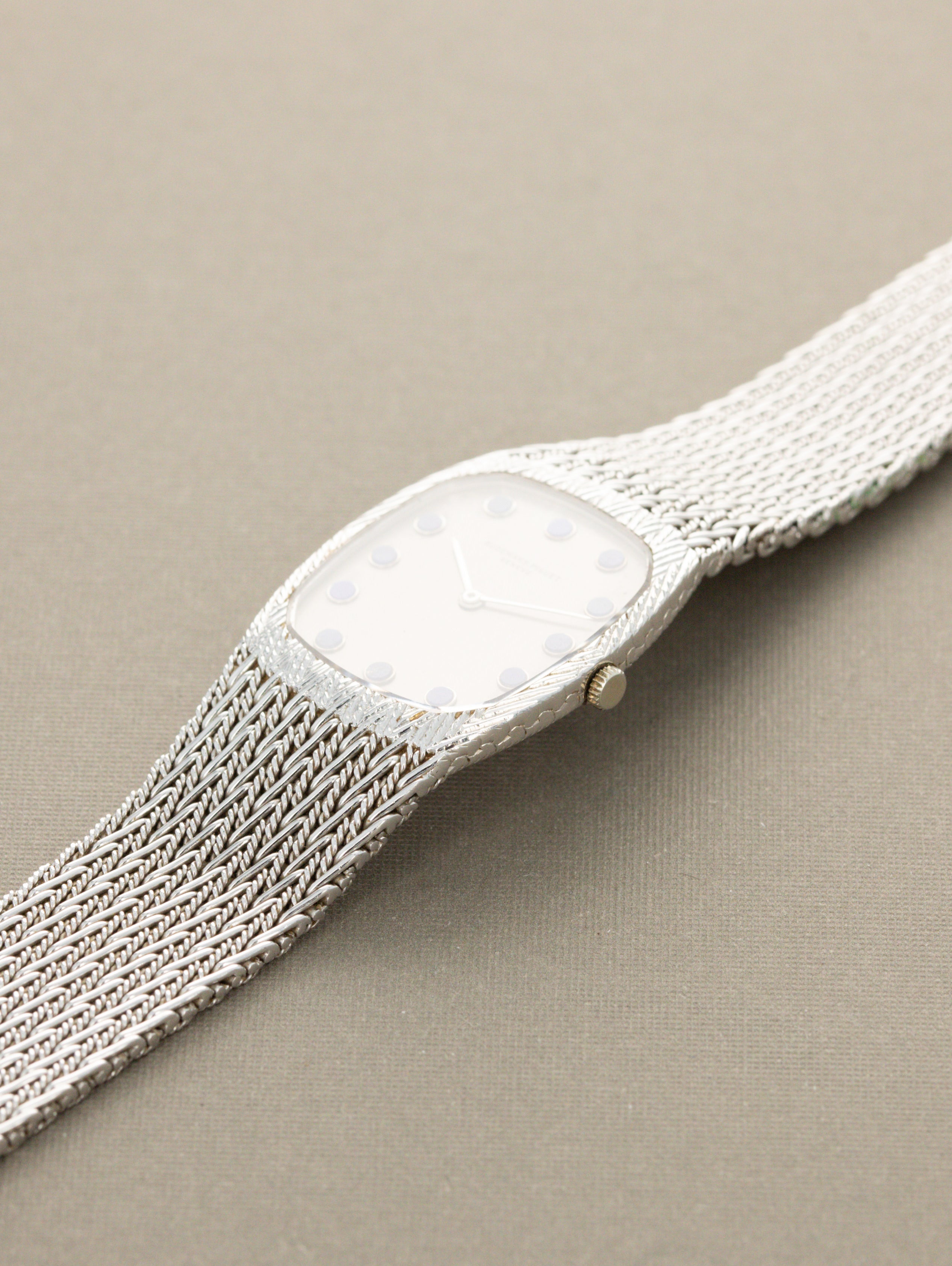 Audemars Piguet White Gold 'Ellipse' Dress Watch - Grey Dial w/ 'Lapis Lazuli' Indices