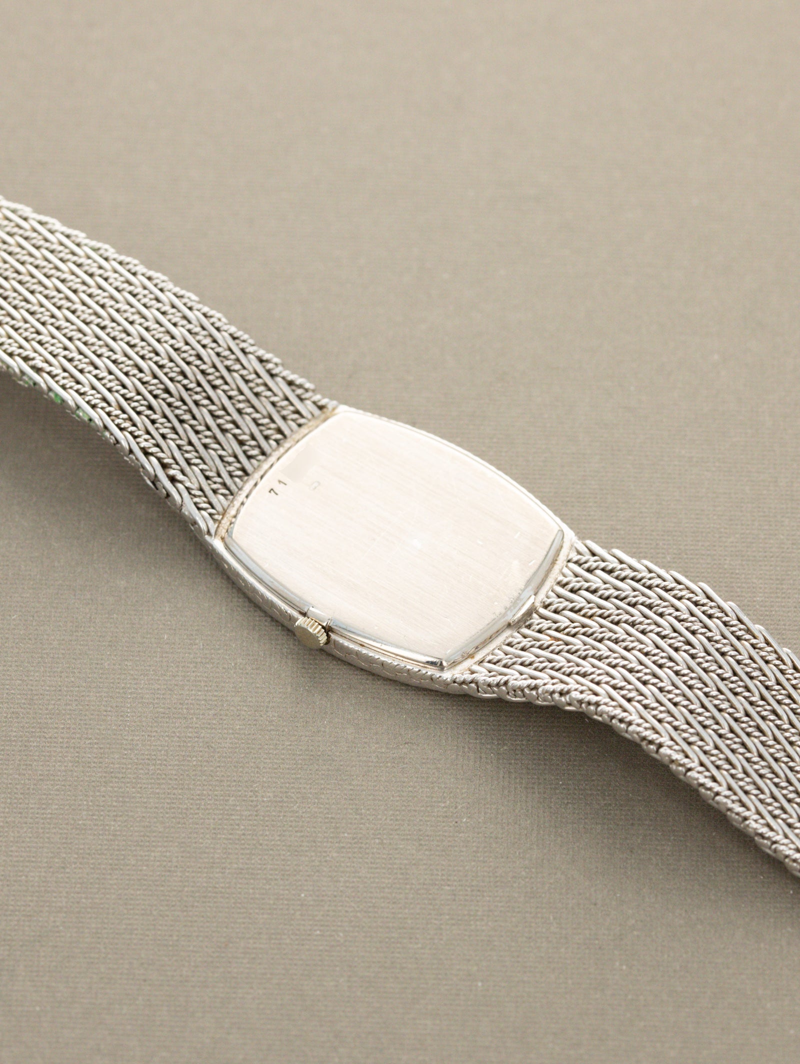 Audemars Piguet White Gold 'Ellipse' Dress Watch - Grey Dial w/ 'Lapis Lazuli' Indices
