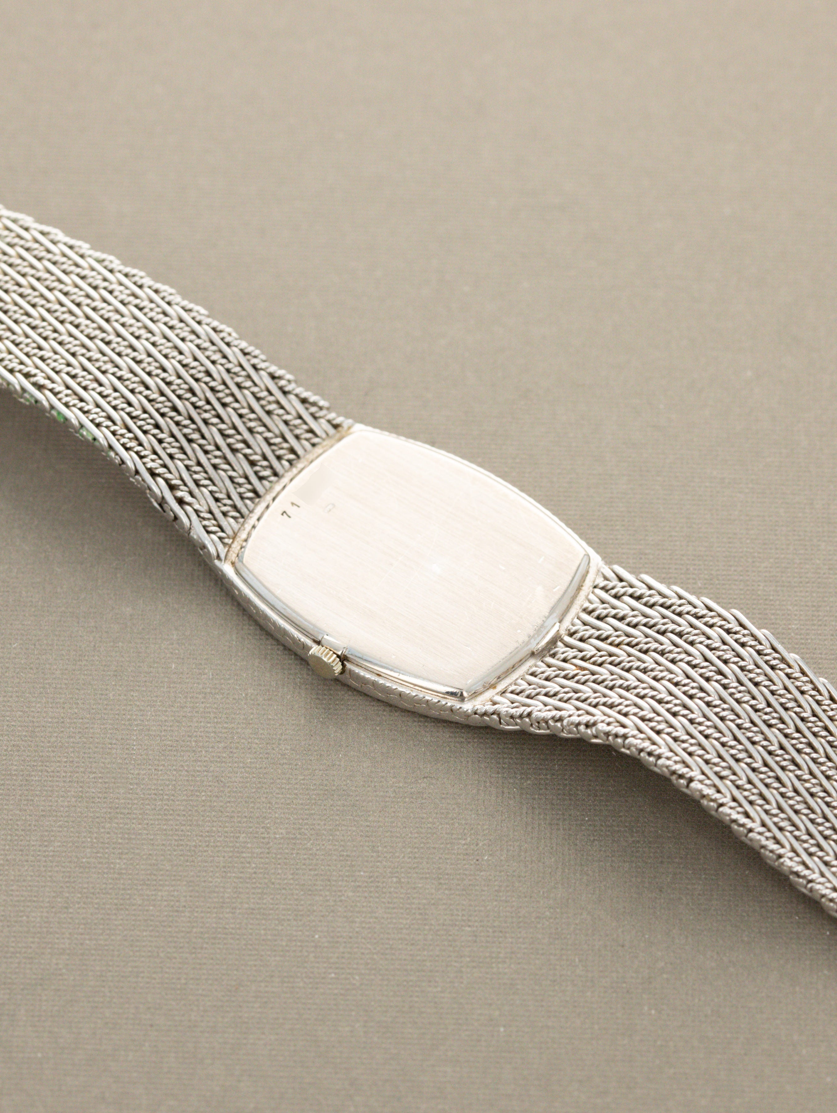 Audemars Piguet White Gold 'Ellipse' Dress Watch - Grey Dial w/ 'Lapis Lazuli' Indices