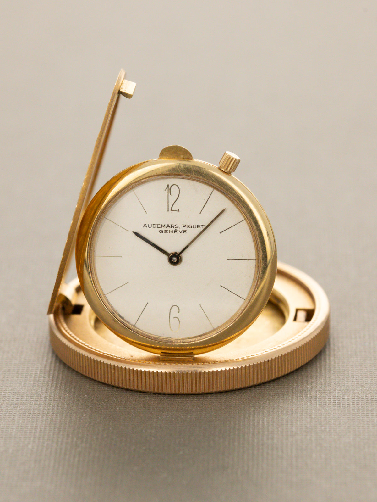 Audemars Piguet Yellow Gold 'Coin' Watch - Satin Silver Dial