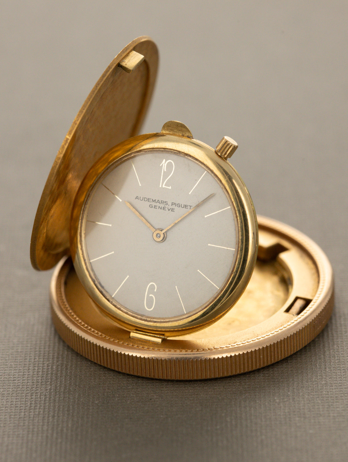 Audemars Piguet Yellow Gold 'Coin' Watch - Satin Silver Dial