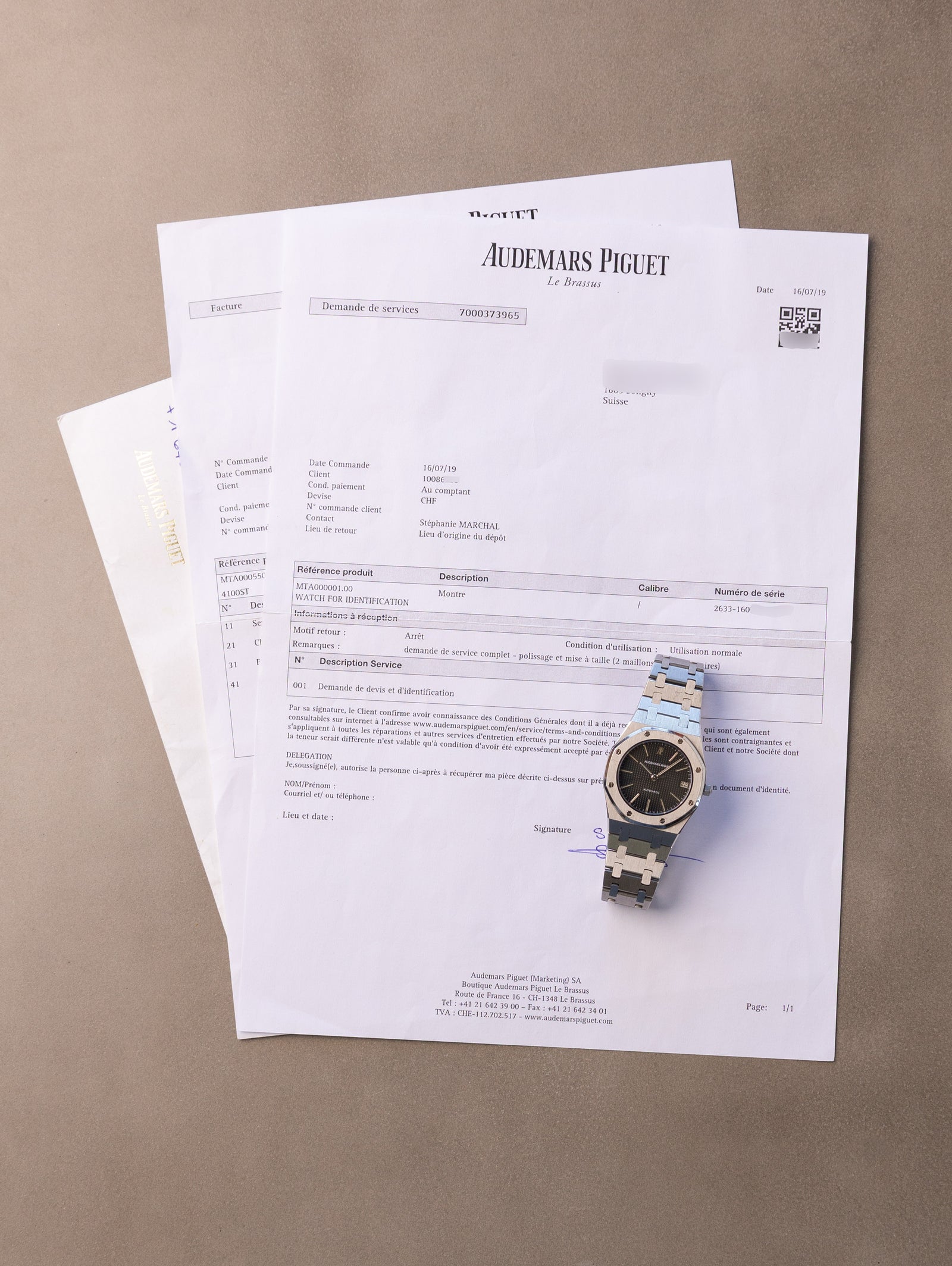 Audemars Piguet Royal Oak Ref. 4100ST - 'Midsize' W/ Service Papers