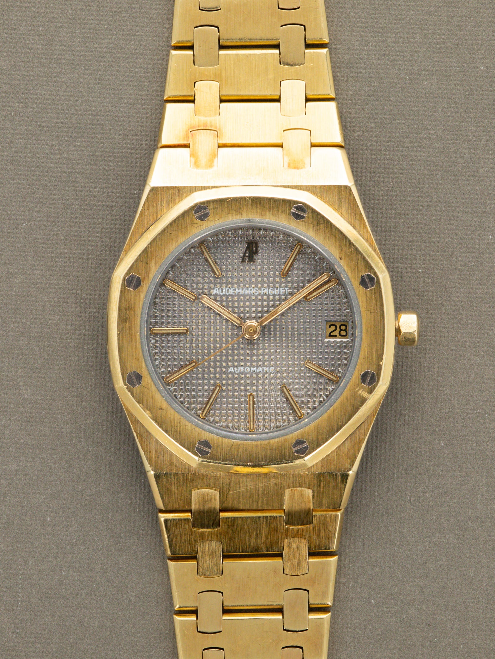 Audemars Piguet Royal Oak Ref. 4100BA 'Midsize' - Grey 'Tapisserie' Dial Unpolished