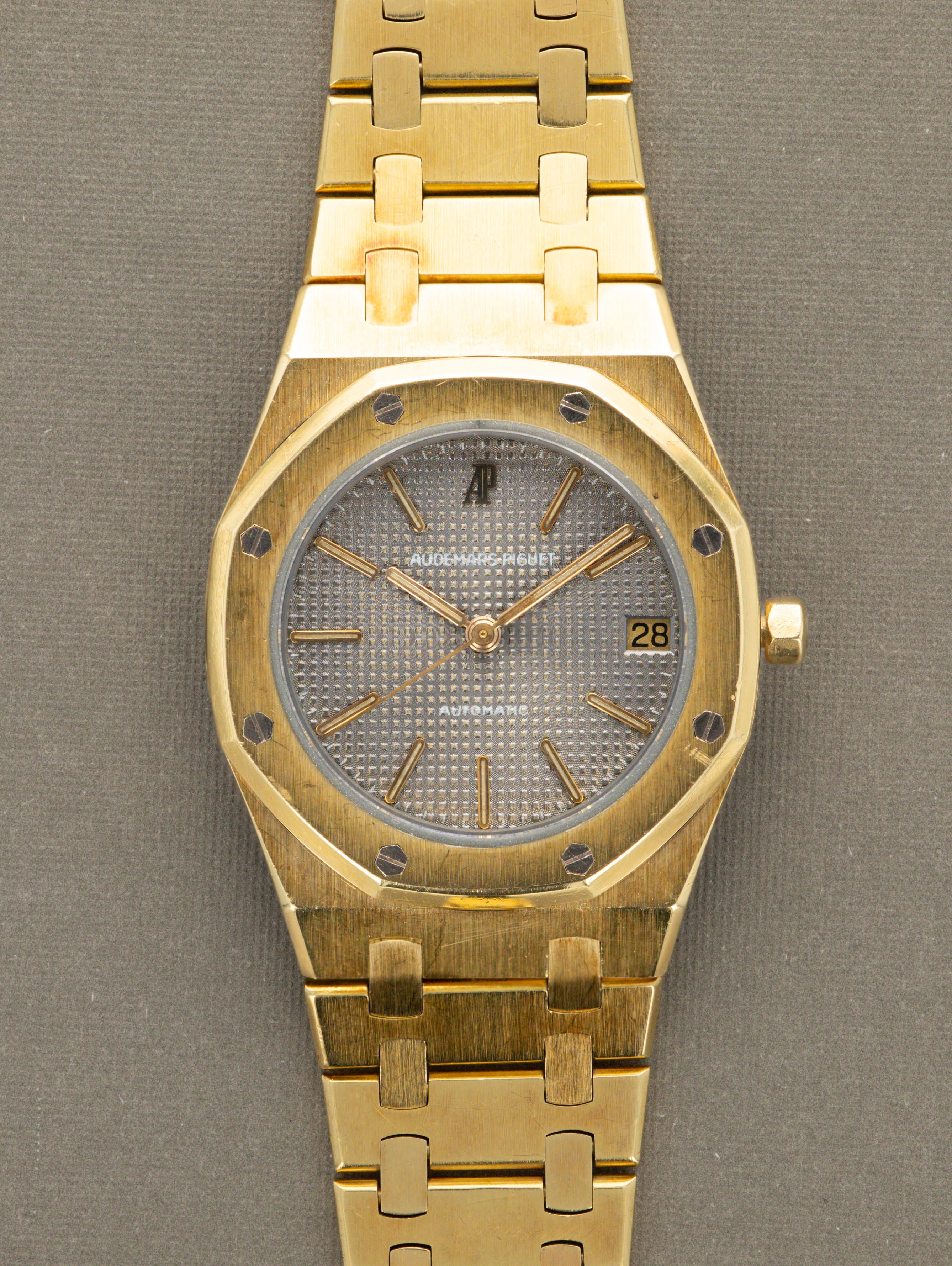 Audemars Piguet Royal Oak Ref. 4100BA 'Midsize' - Grey 'Tapisserie' Dial Unpolished