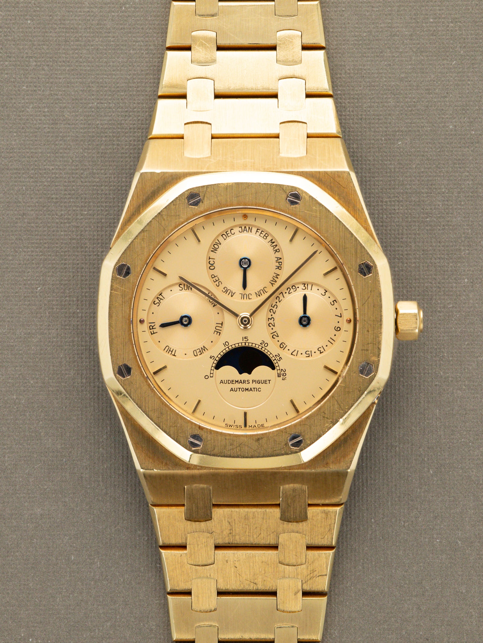 Audemars Piguet Royal Oak Perpetual Calendar Ref. 25654BA - Satin Champagne Dial Full Set