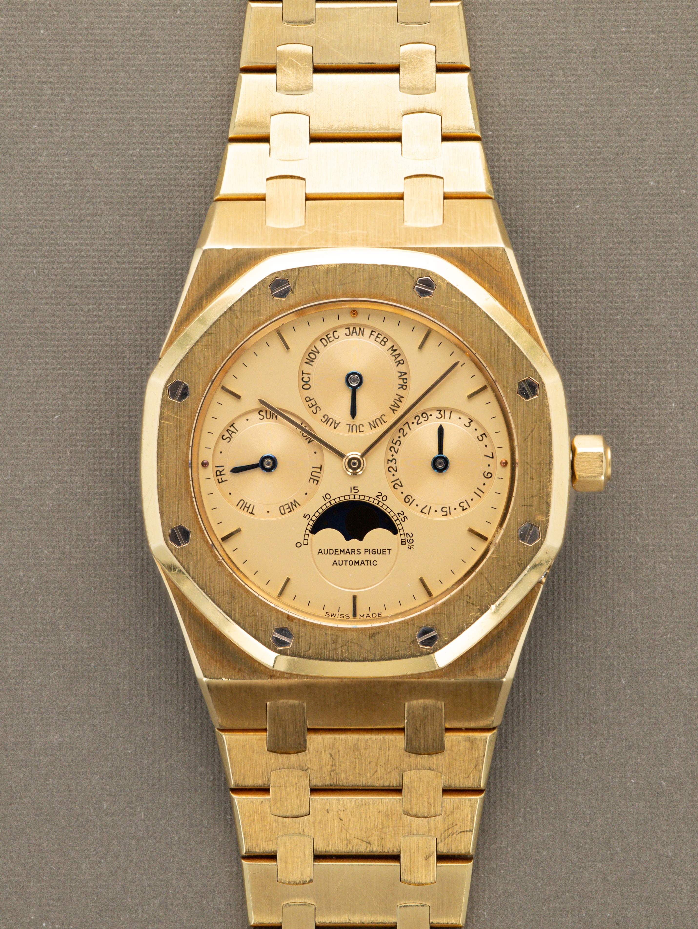 Audemars Piguet Royal Oak Perpetual Calendar Ref. 25654BA - Satin Champagne Dial Full Set