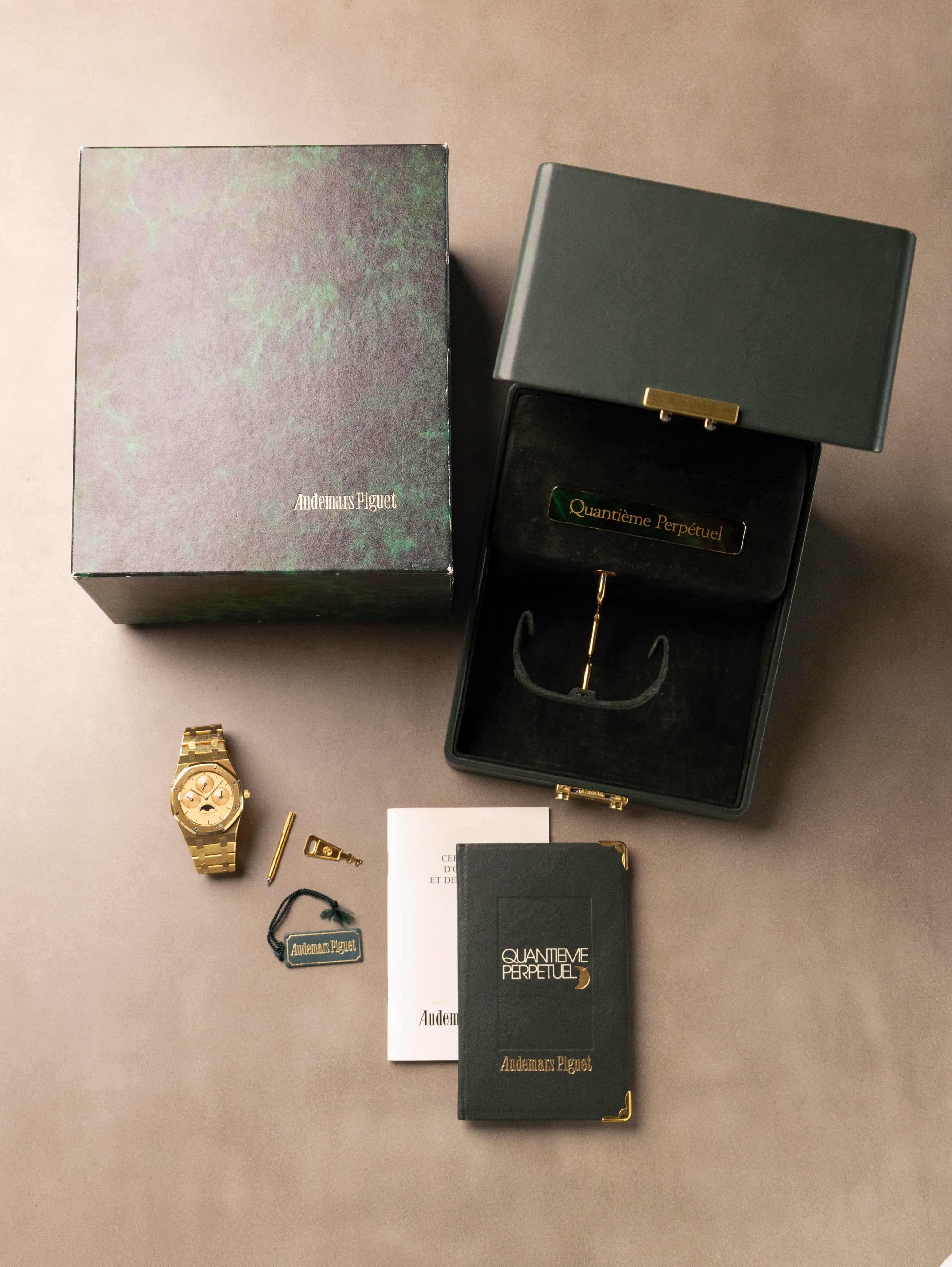 Audemars Piguet Royal Oak Perpetual Calendar Ref. 25654BA - Satin Champagne Dial Full Set