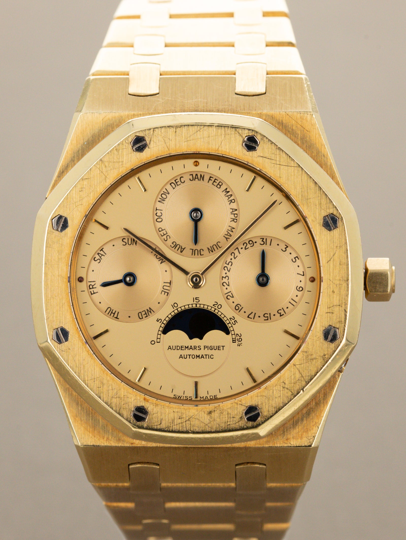 Audemars Piguet Royal Oak Perpetual Calendar Ref. 25654BA - Satin Champagne Dial Full Set
