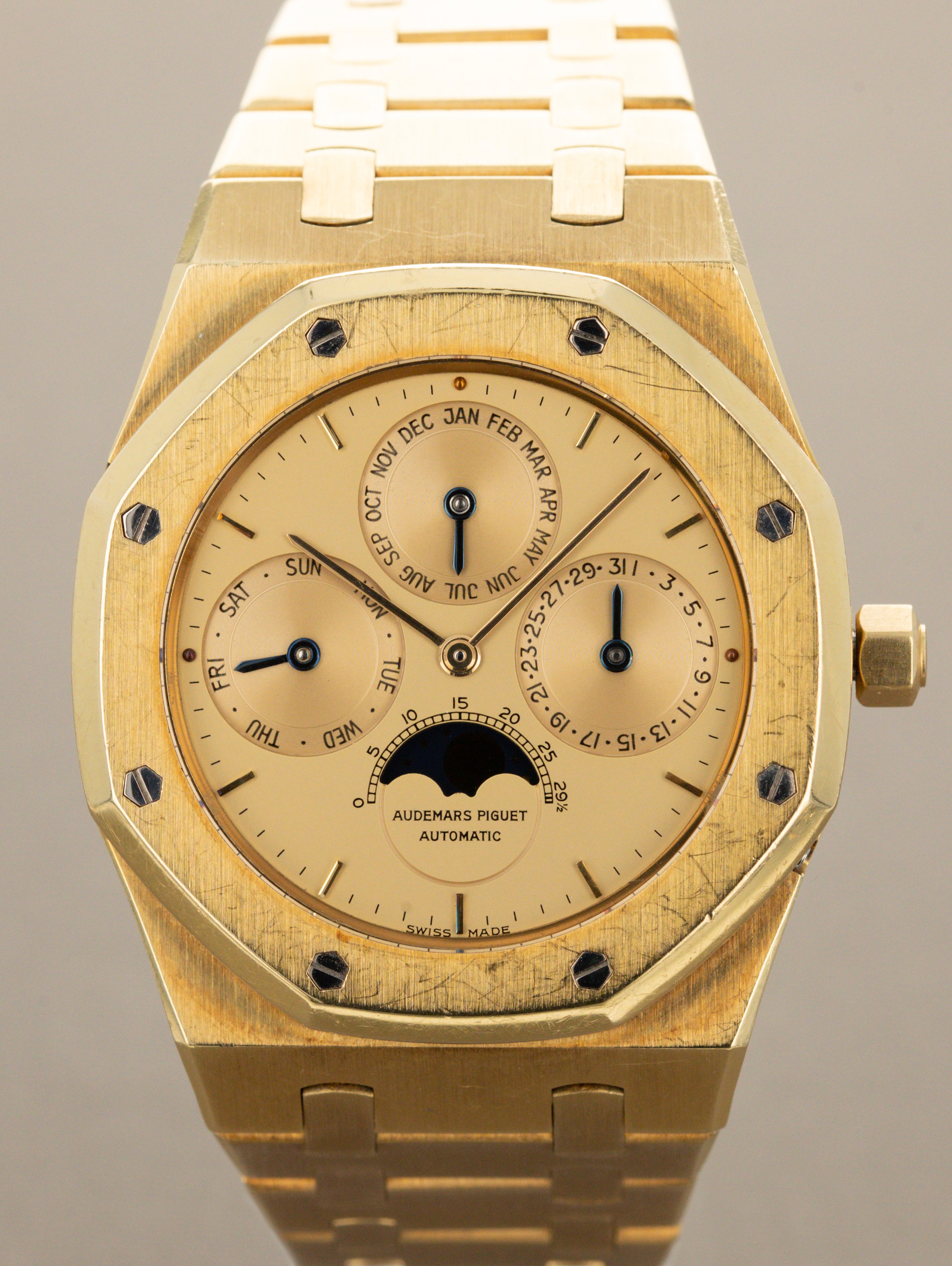 Audemars Piguet Royal Oak Perpetual Calendar Ref. 25654BA - Satin Champagne Dial Full Set