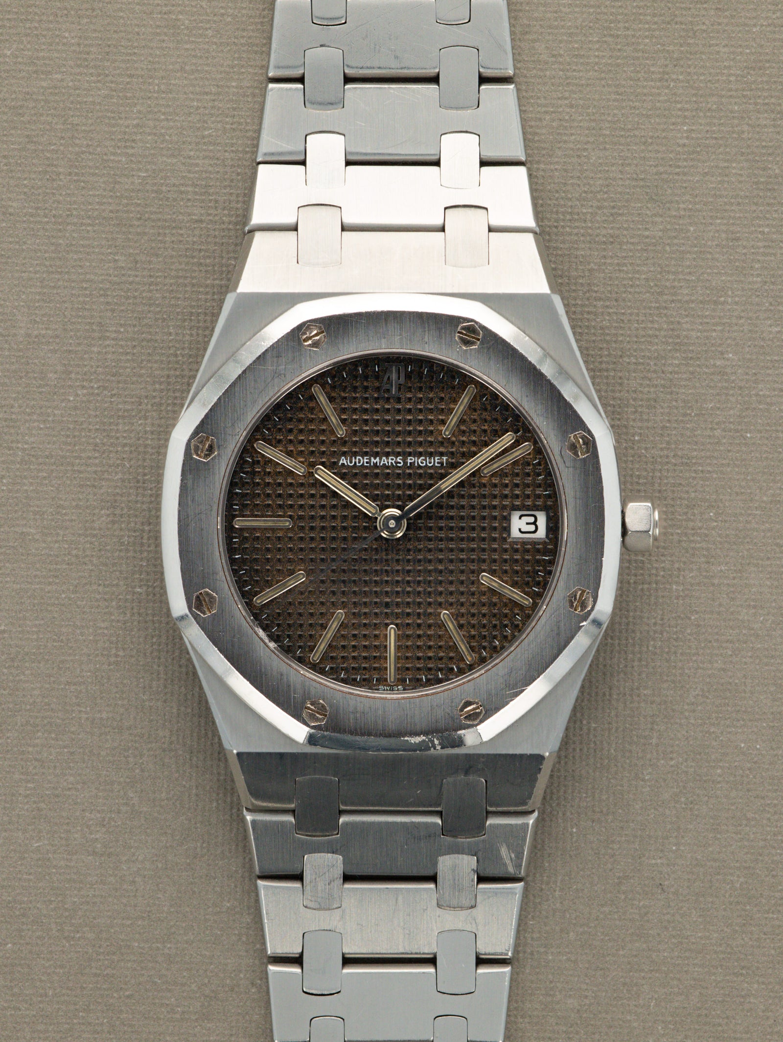 Audemars Piguet Royal Oak Ref. 56023ST - 'Jumbo Quartz' w/ 'Tropical' Dial Unpolished