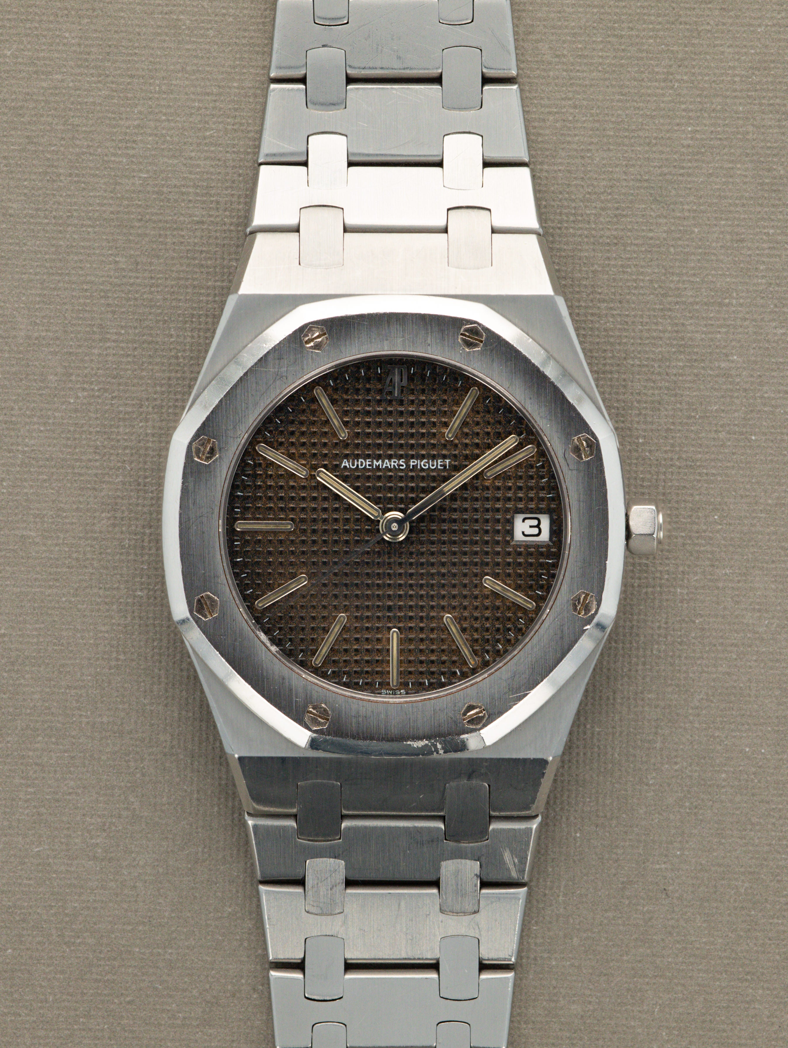 Audemars Piguet Royal Oak Ref. 56023ST - 'Jumbo Quartz' w/ 'Tropical' Dial Unpolished