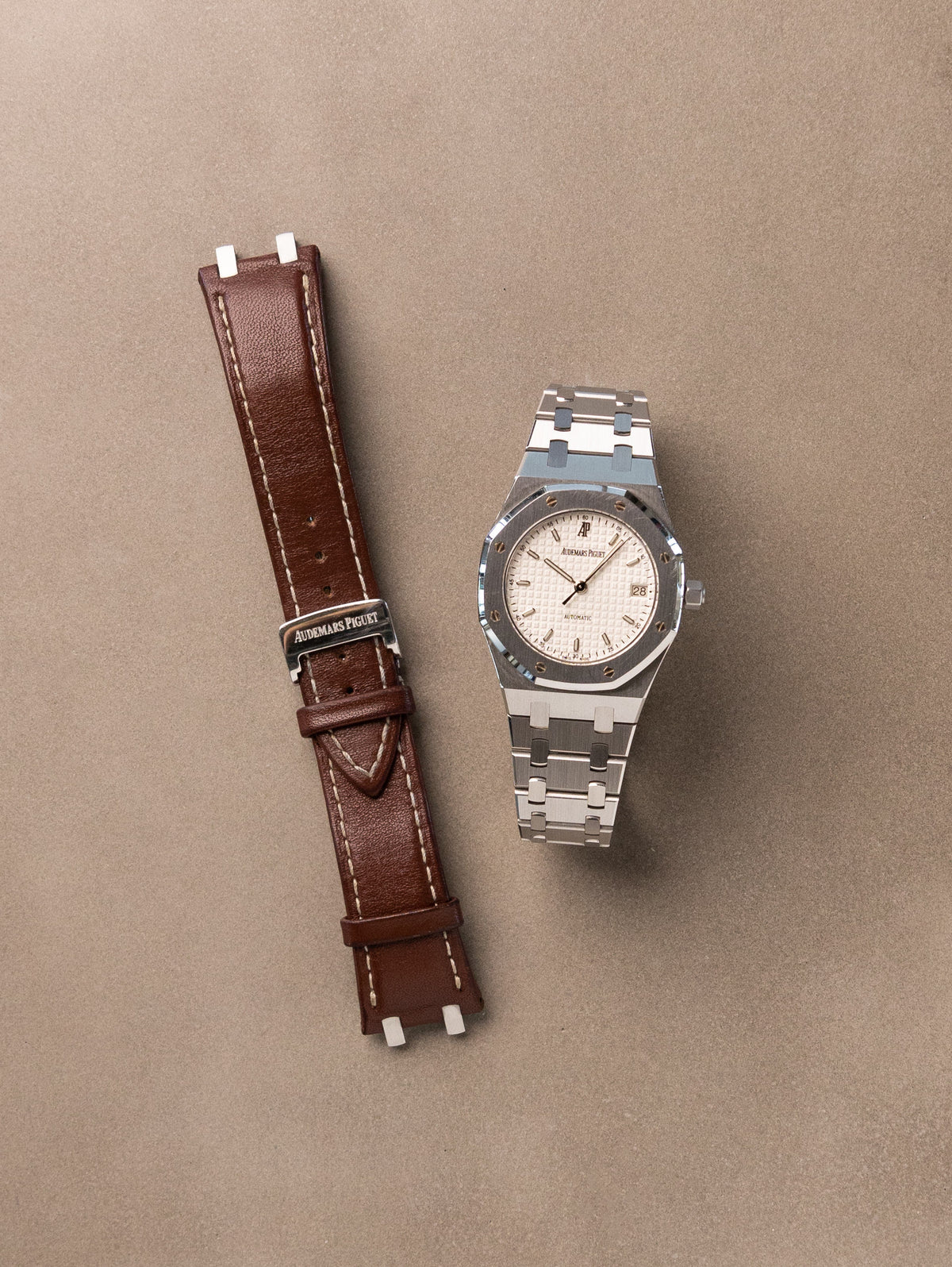 Audemars Piguet Royal Oak Ref. 15189ST - 'Pictet & Cie' Unpolished w/ Leather Strap