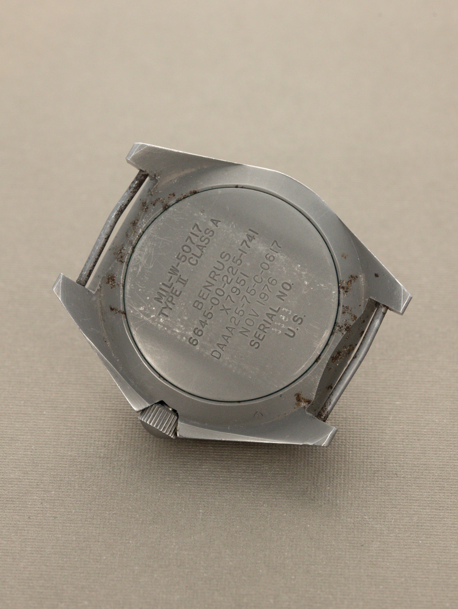 Benrus Type II Class A - 'Sterile' Dial Military Issued w/ Blue Prototype Bezel